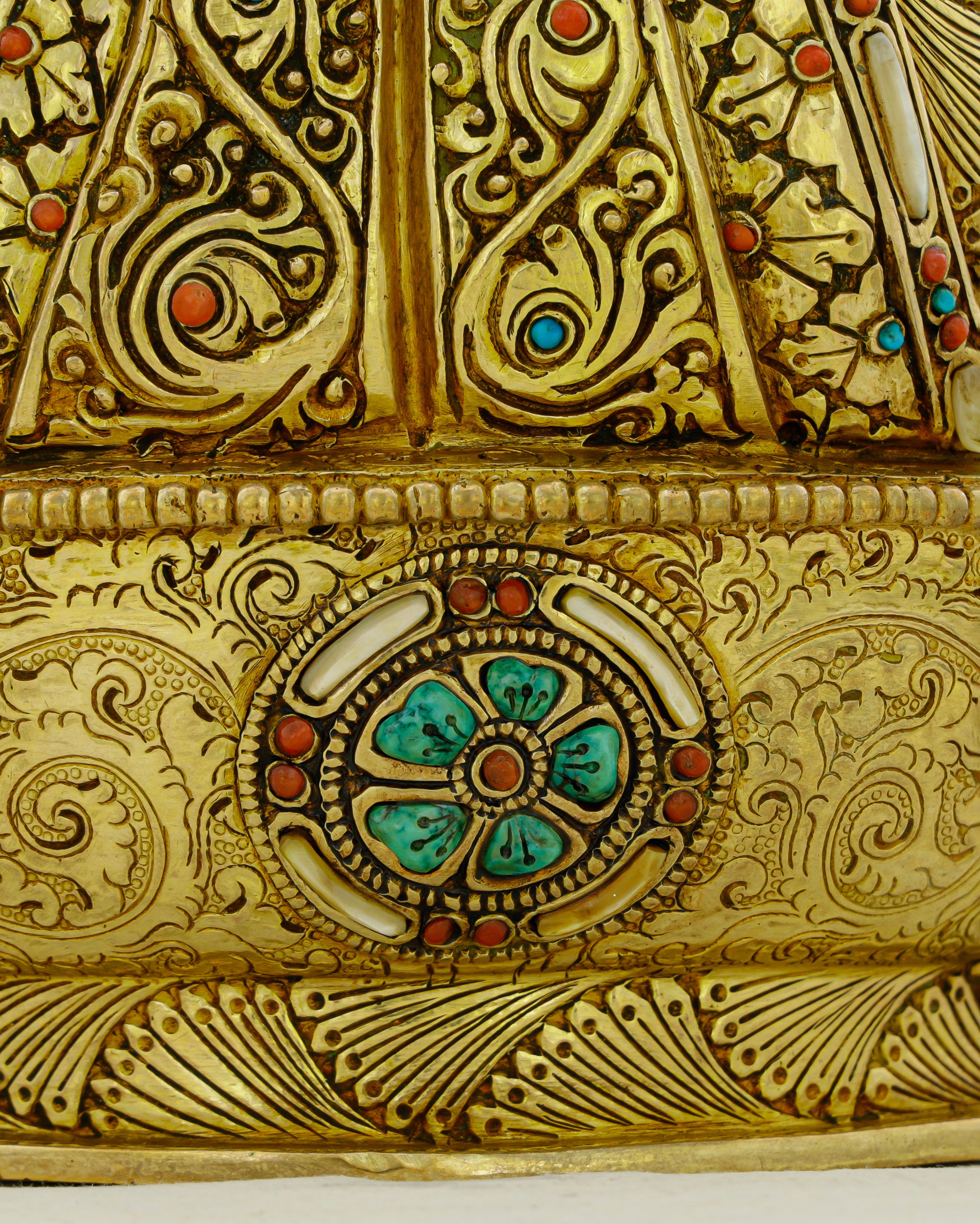 Gold and Fire, Lotus and Thunder | 24K Gilded Guru Rinpoche Statue