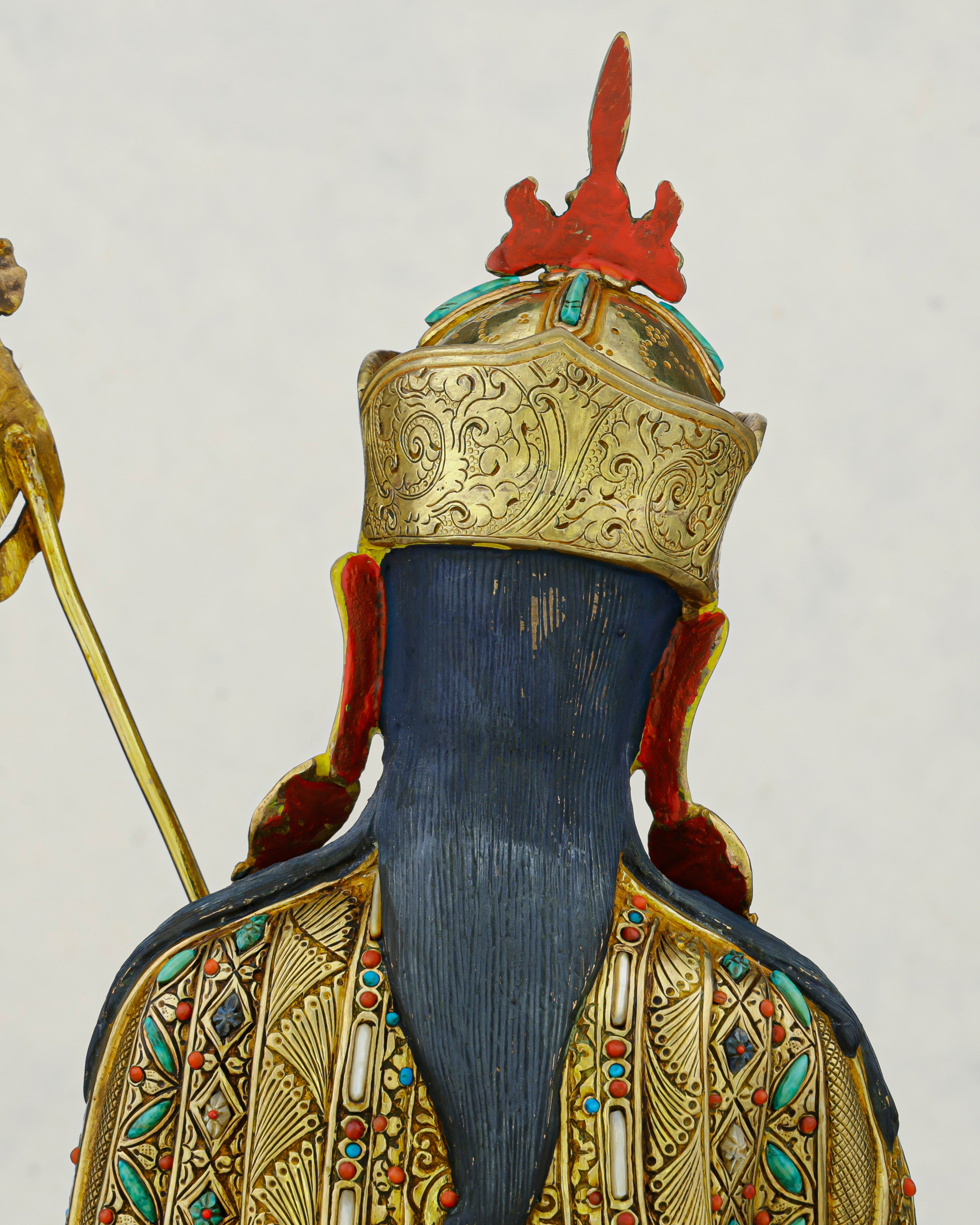 Gold and Fire, Lotus and Thunder | 24K Gilded Guru Rinpoche Statue