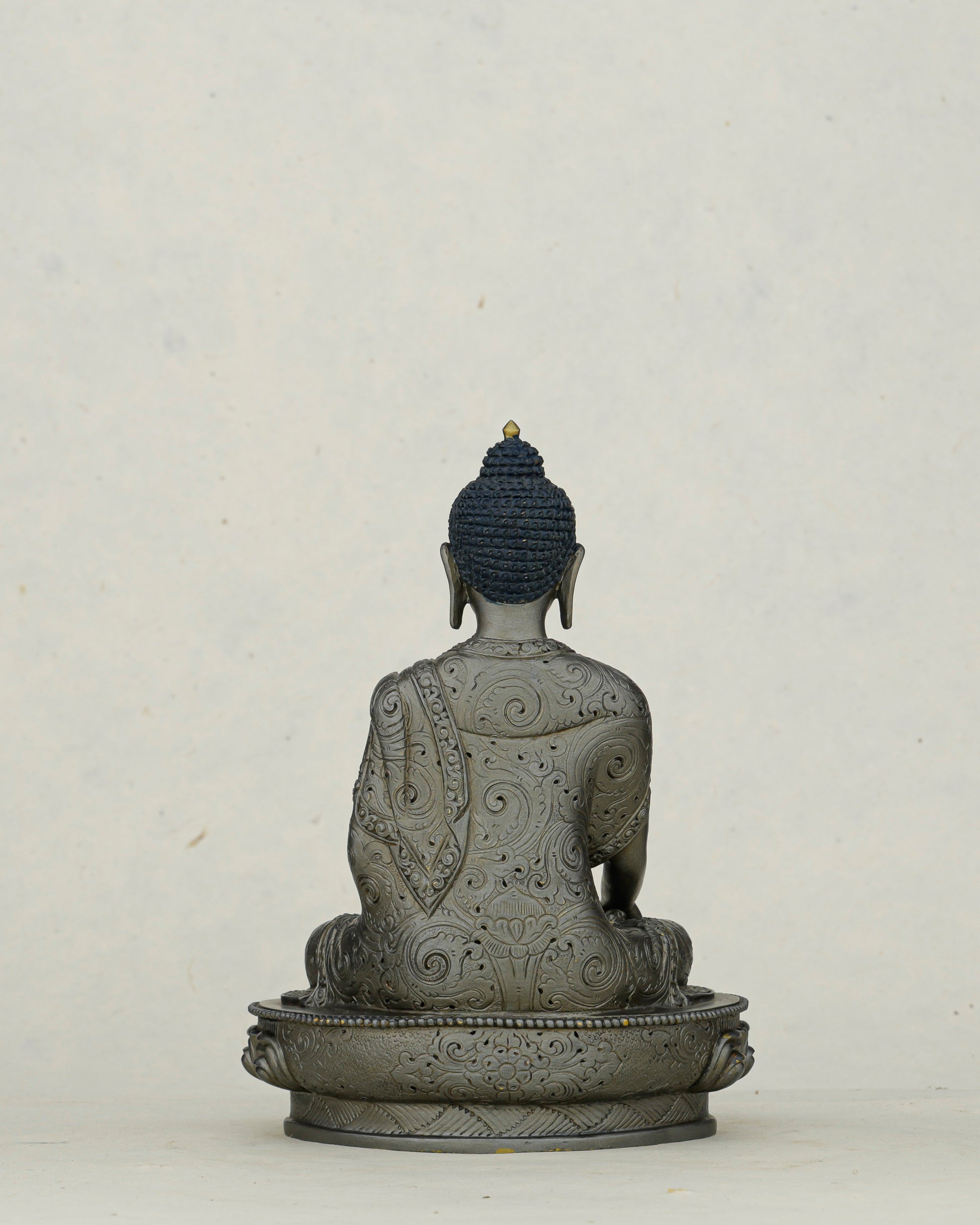 Still as Stone, Unshakeable as Vows | Stone-Coloured Mitrugpa From Nepal - Authentic Handcrafted Statue