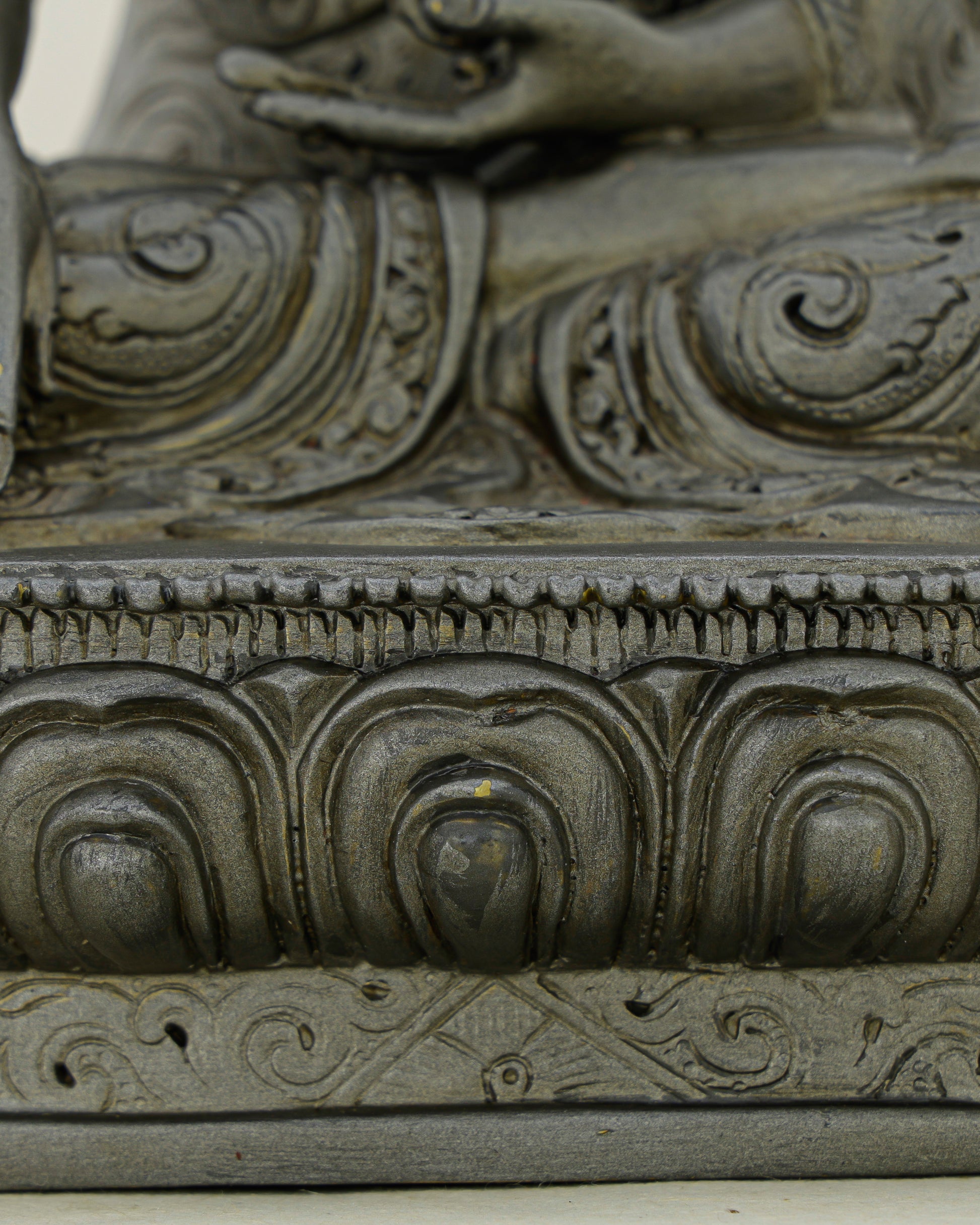 Still as Stone, Unshakeable as Vows | Stone-Coloured Mitrugpa From Nepal - Authentic Handcrafted Statue