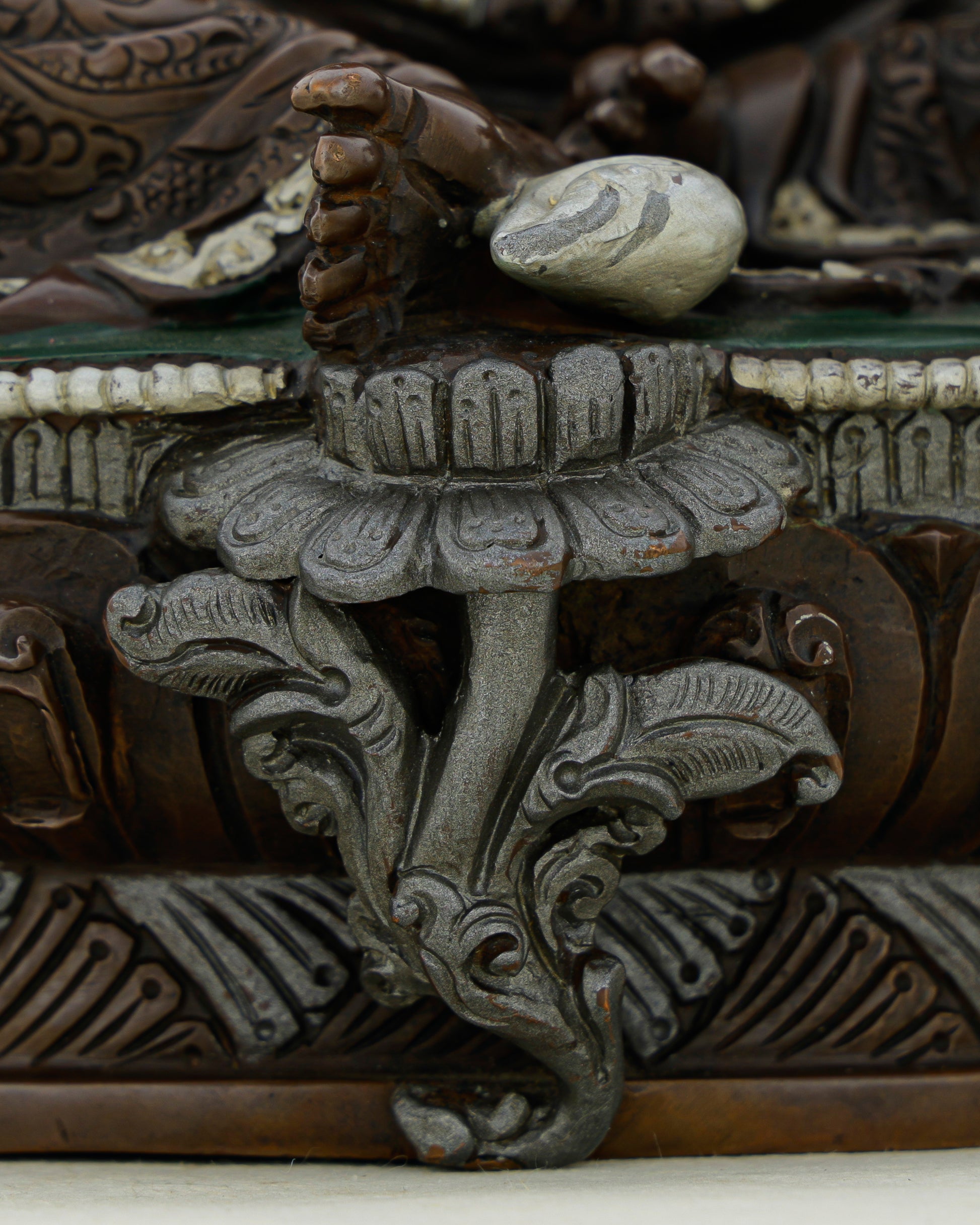 The God of Wealth Who Dissolves All Poverty | Oxidized Dzambhala From Nepal - Authentic Handcrafted Statue