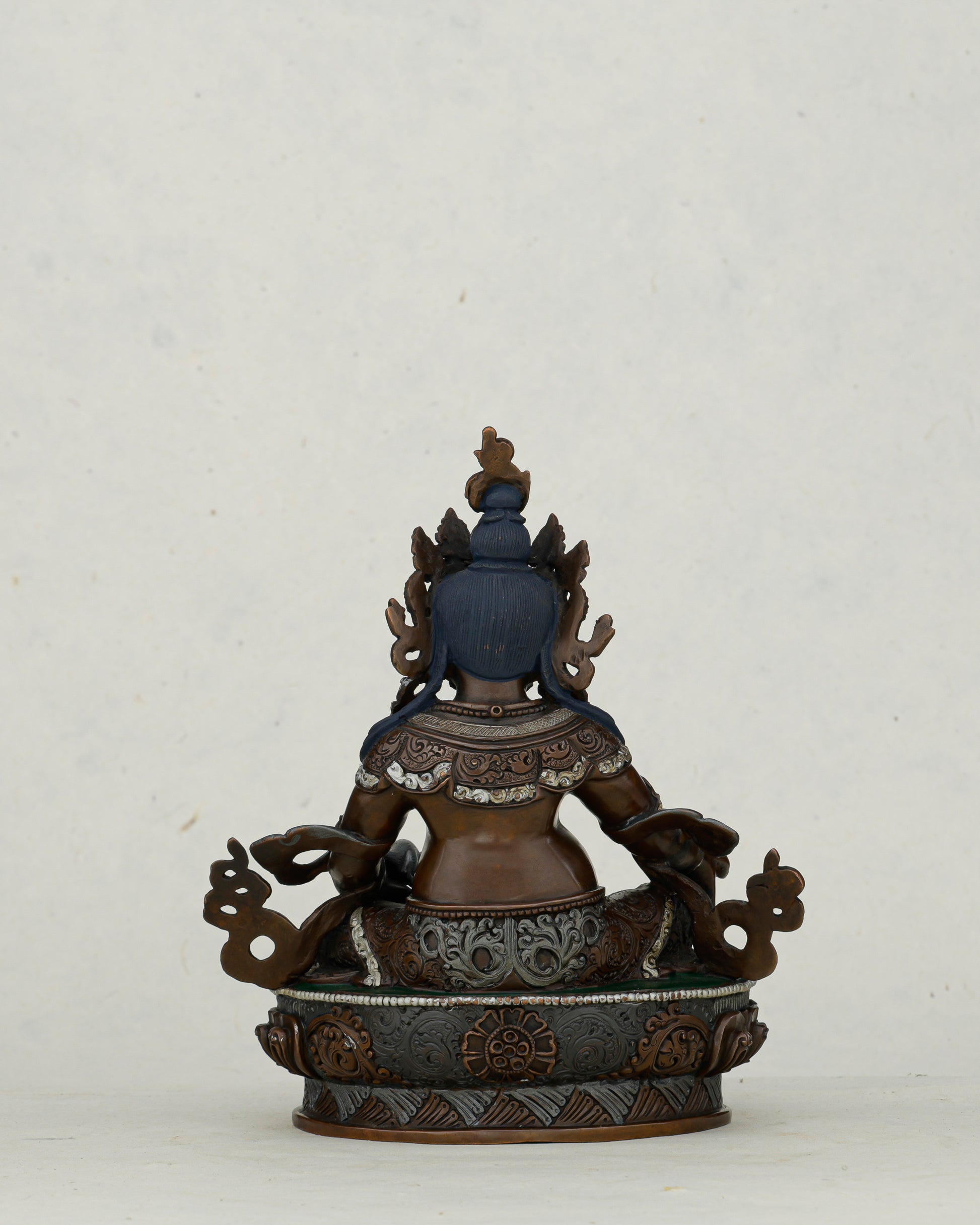 The God of Wealth Who Dissolves All Poverty | Oxidized Dzambhala From Nepal - Authentic Handcrafted Statue