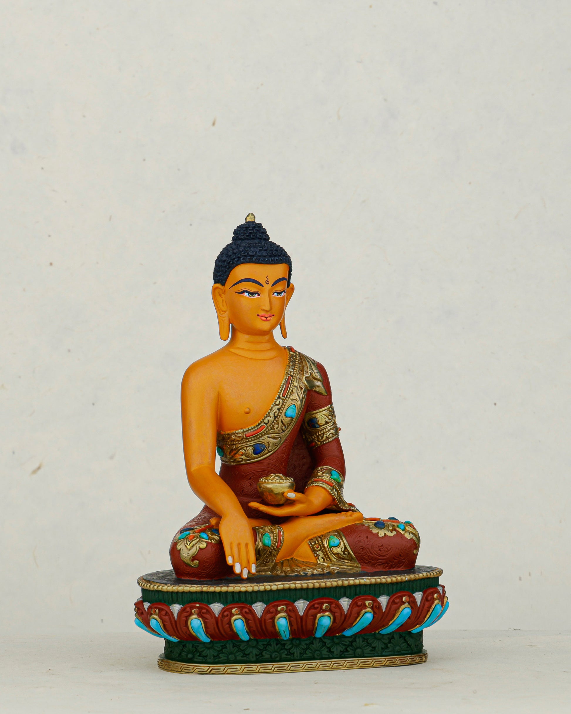 Big Presence in a Small Form | Hand Painted Sakyamuni Buddha Statue - Authentic Handcrafted Statue