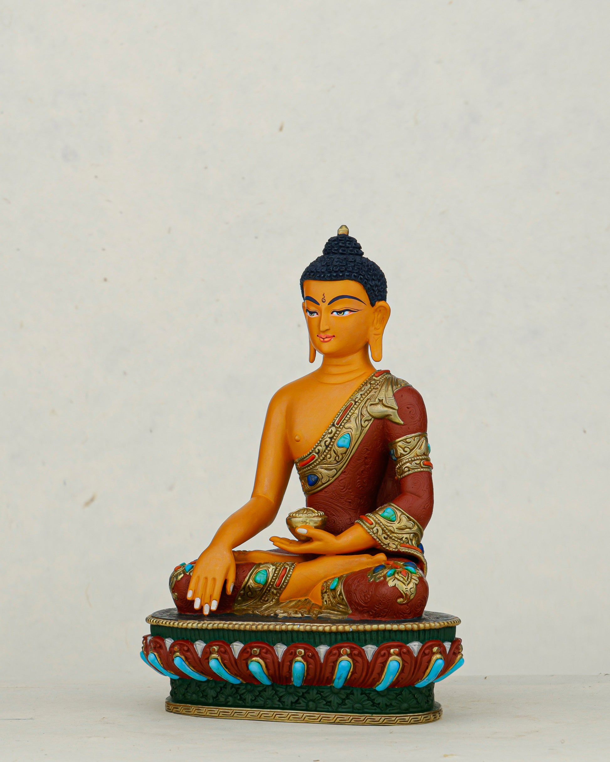 Big Presence in a Small Form | Hand Painted Sakyamuni Buddha Statue - Authentic Handcrafted Statue