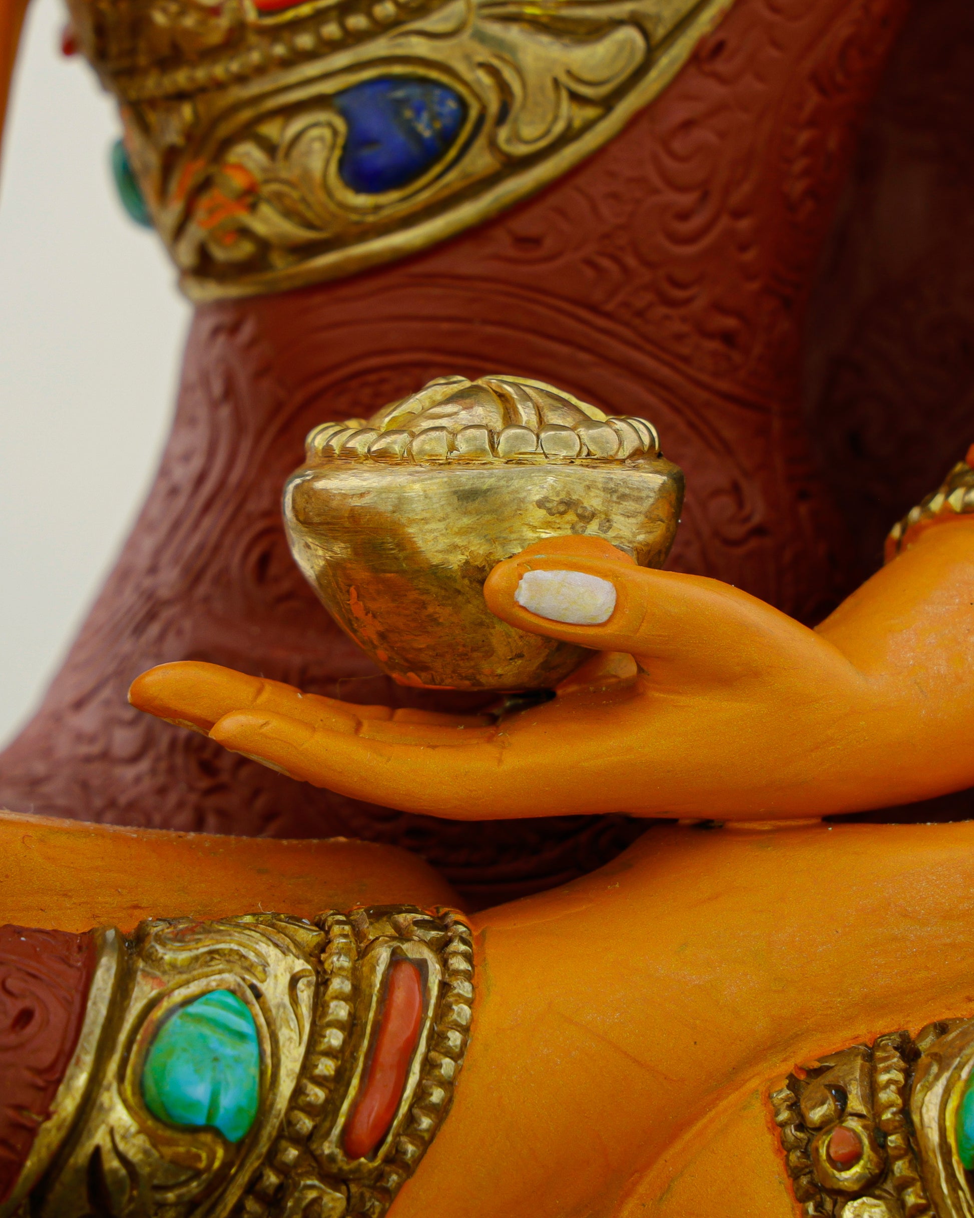 Big Presence in a Small Form | Hand Painted Sakyamuni Buddha Statue - Authentic Handcrafted Statue