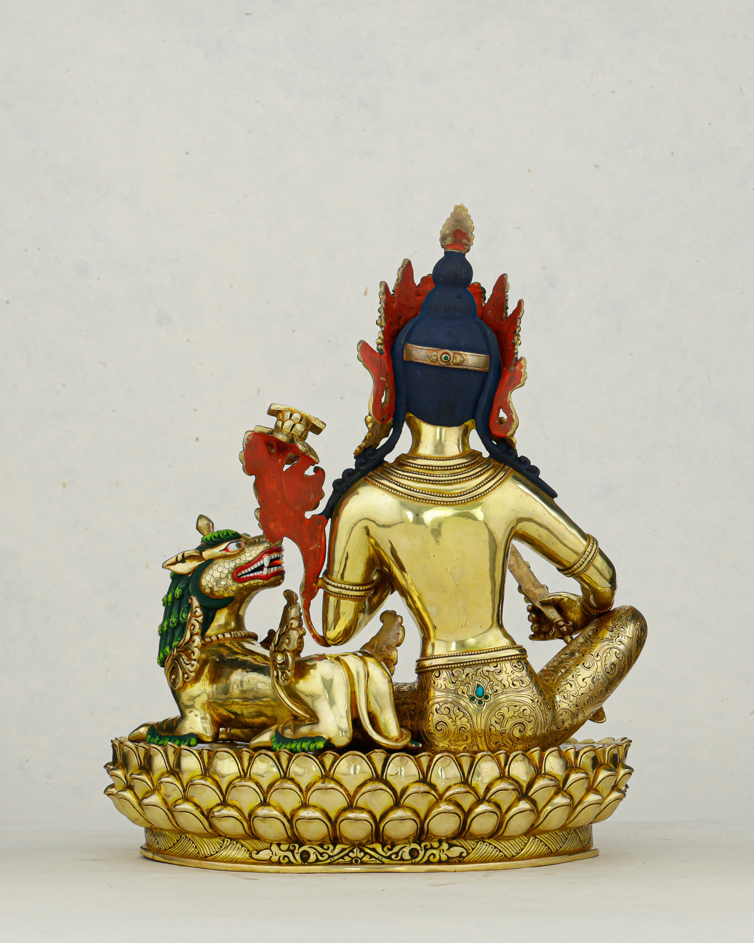 The Wisdom Roar That Shakes the World | 24K Gilded Simhanada Manjushri