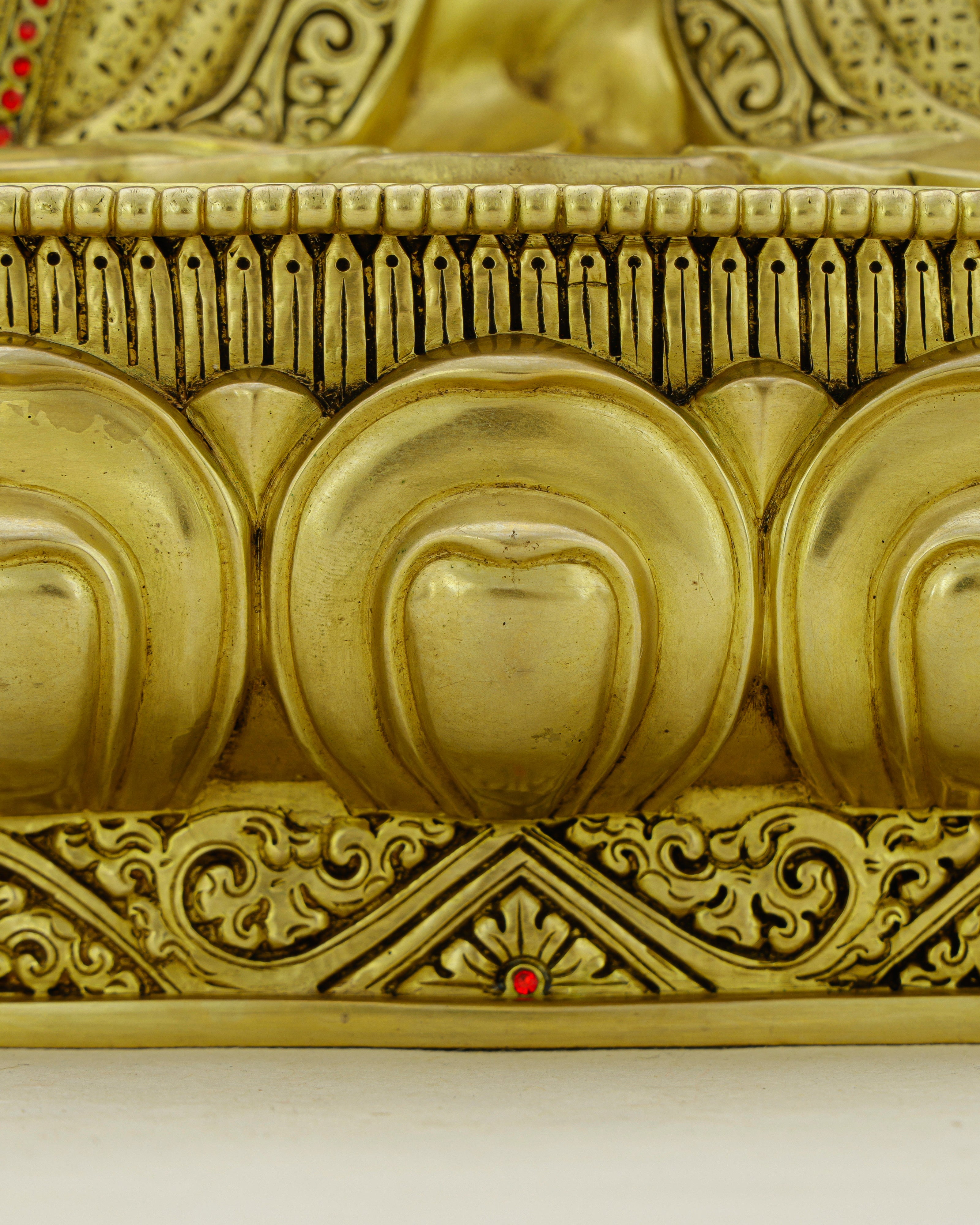 Eternal Life in Gold | Handcrafted Amitayus Statue from Patan, Nepal