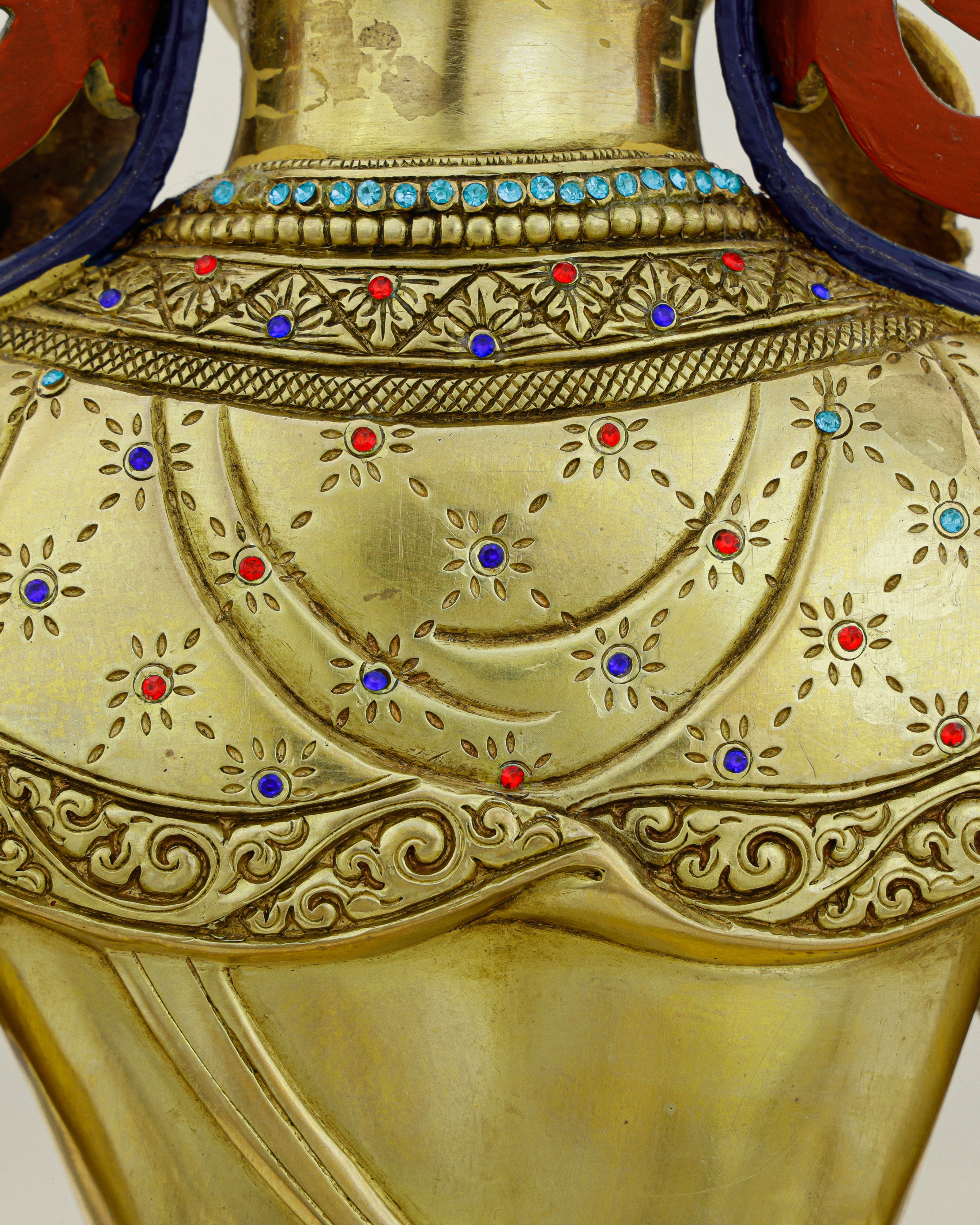 Eternal Life in Gold | Handcrafted Amitayus Statue from Patan, Nepal