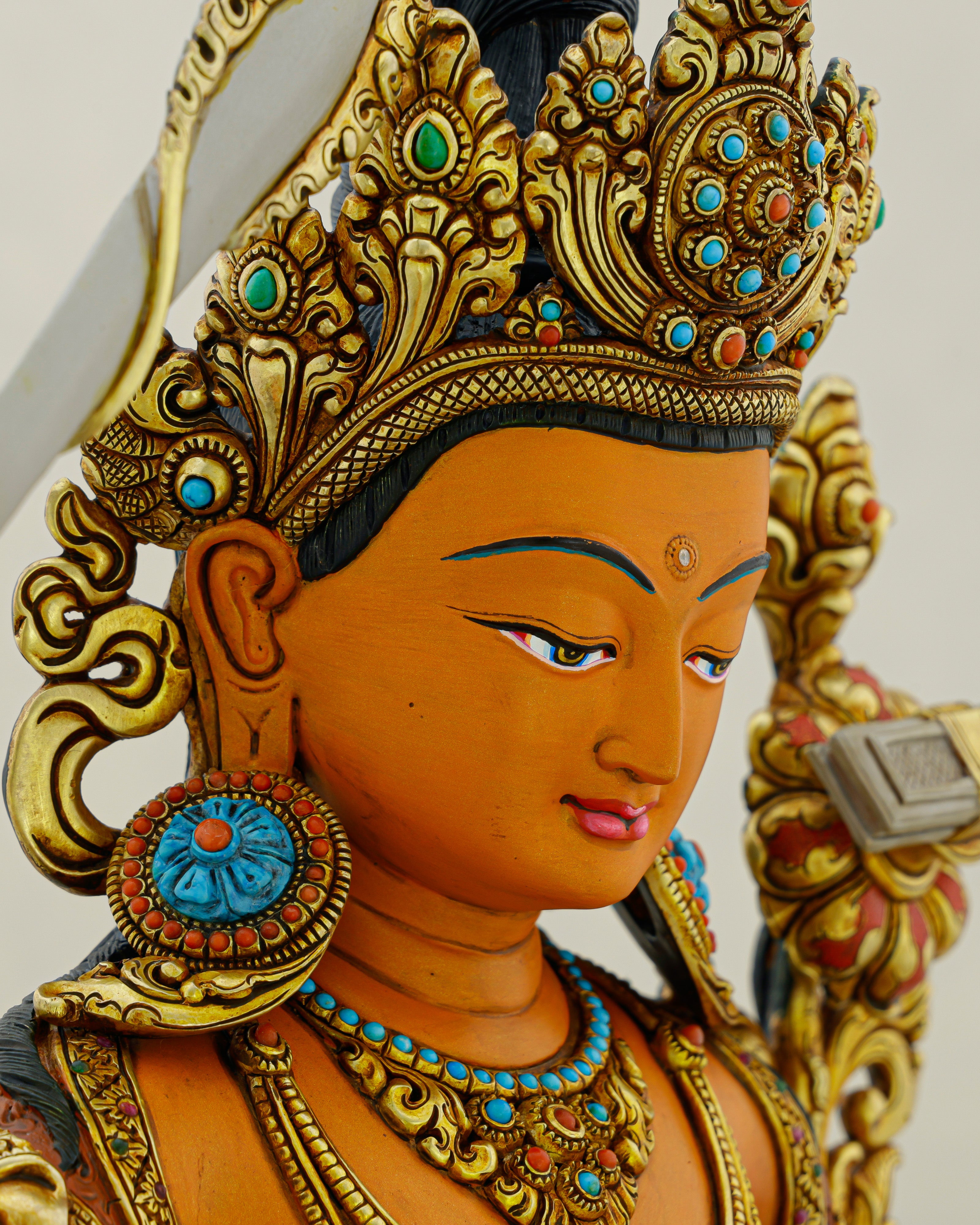 The Sword of Wisdom | Handcrafted Manjushri Statue from Nepal