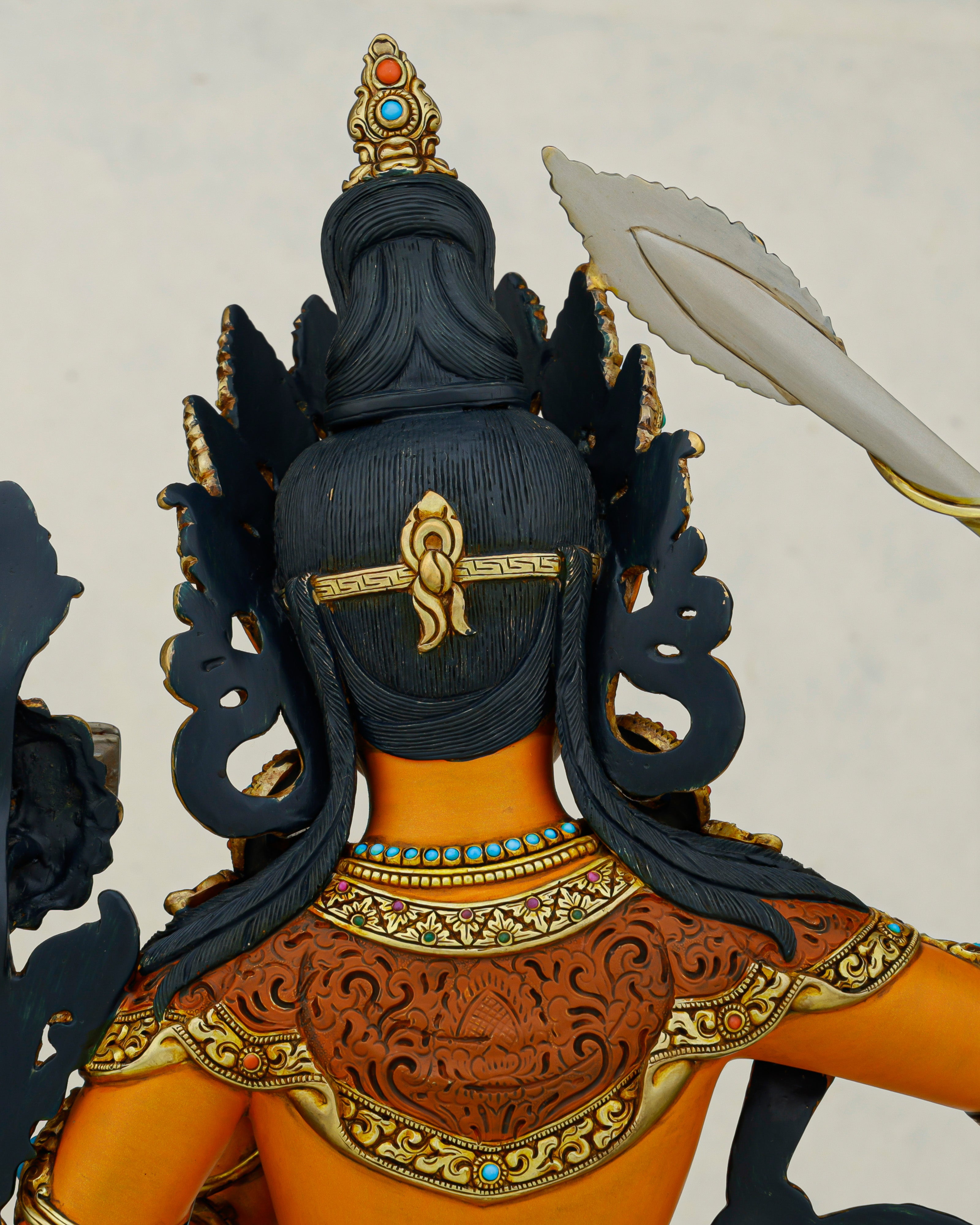 The Sword of Wisdom | Handcrafted Manjushri Statue from Nepal