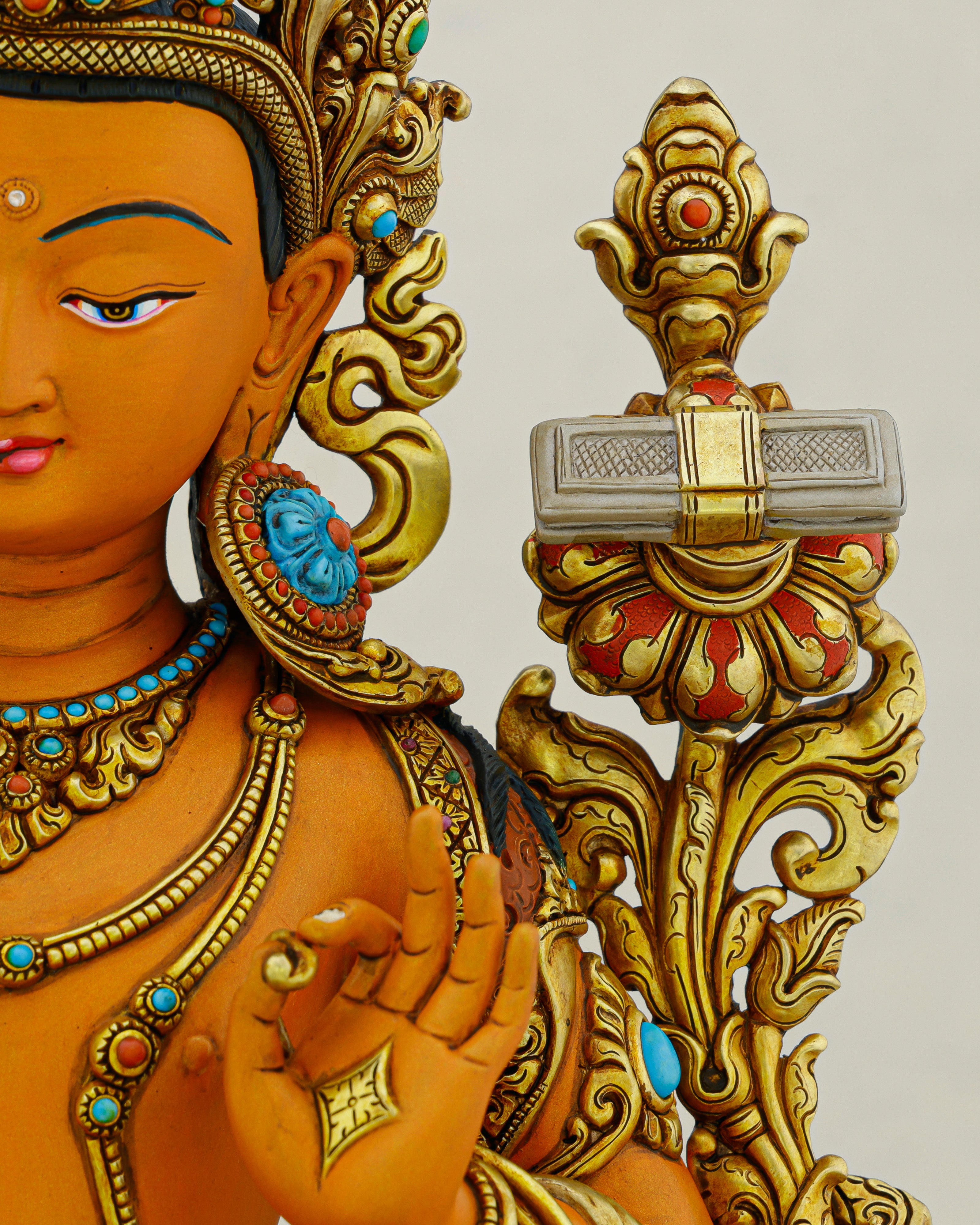 The Sword of Wisdom | Handcrafted Manjushri Statue from Nepal