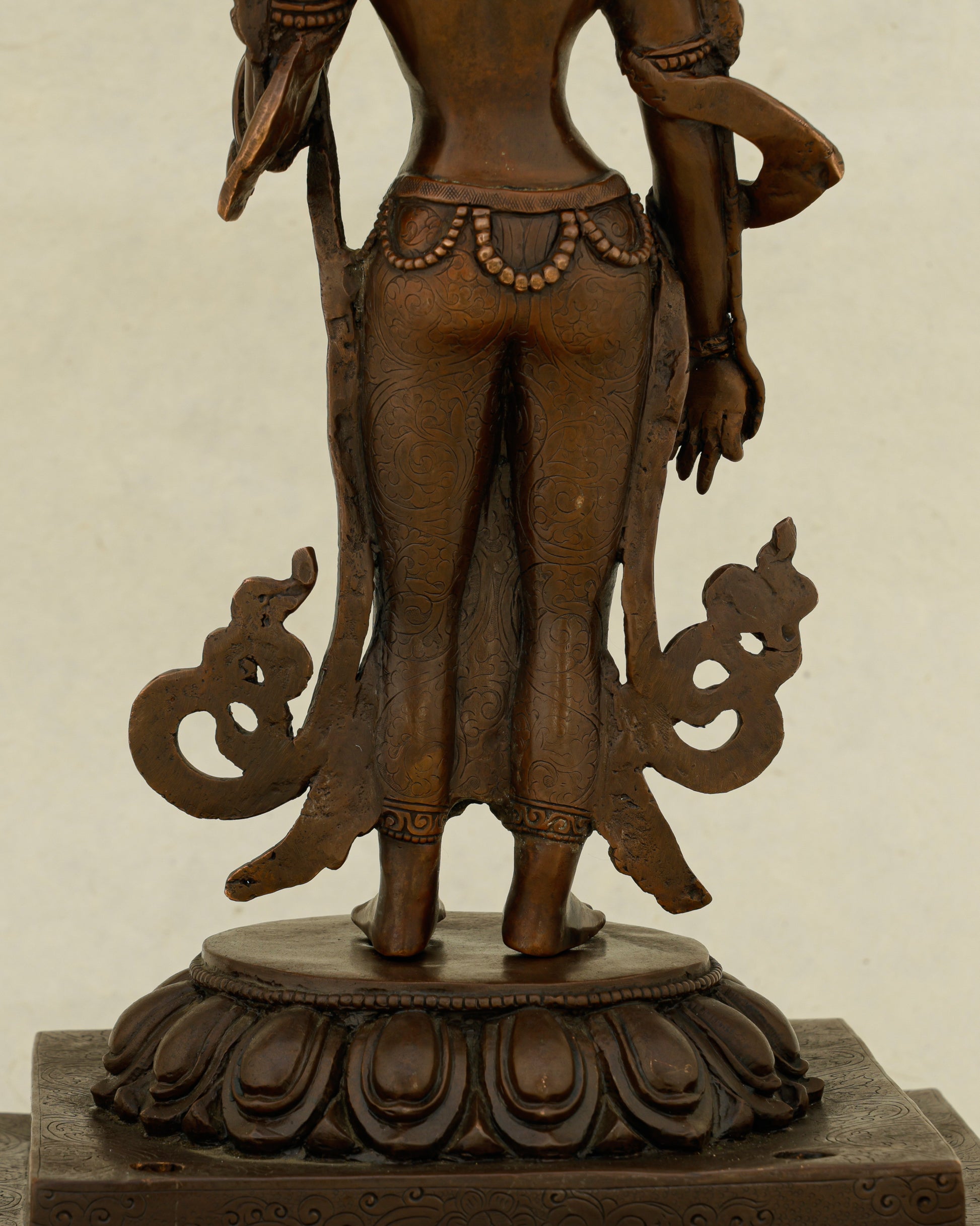 She Stands and the World Softens | Nepalese Oxidized Standing Tara - Authentic Handcrafted Statue