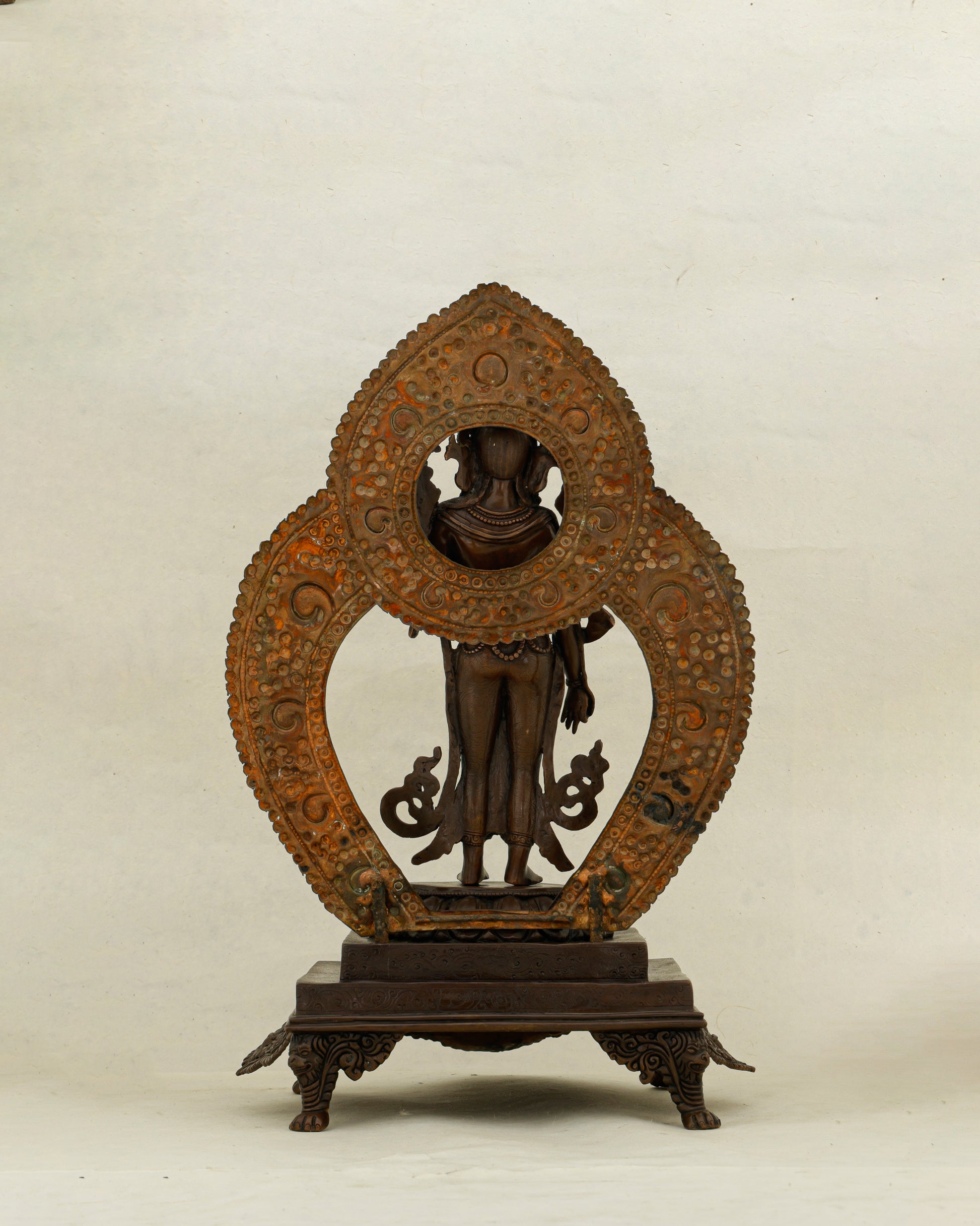 She Stands and the World Softens | Nepalese Oxidized Standing Tara - Authentic Handcrafted Statue