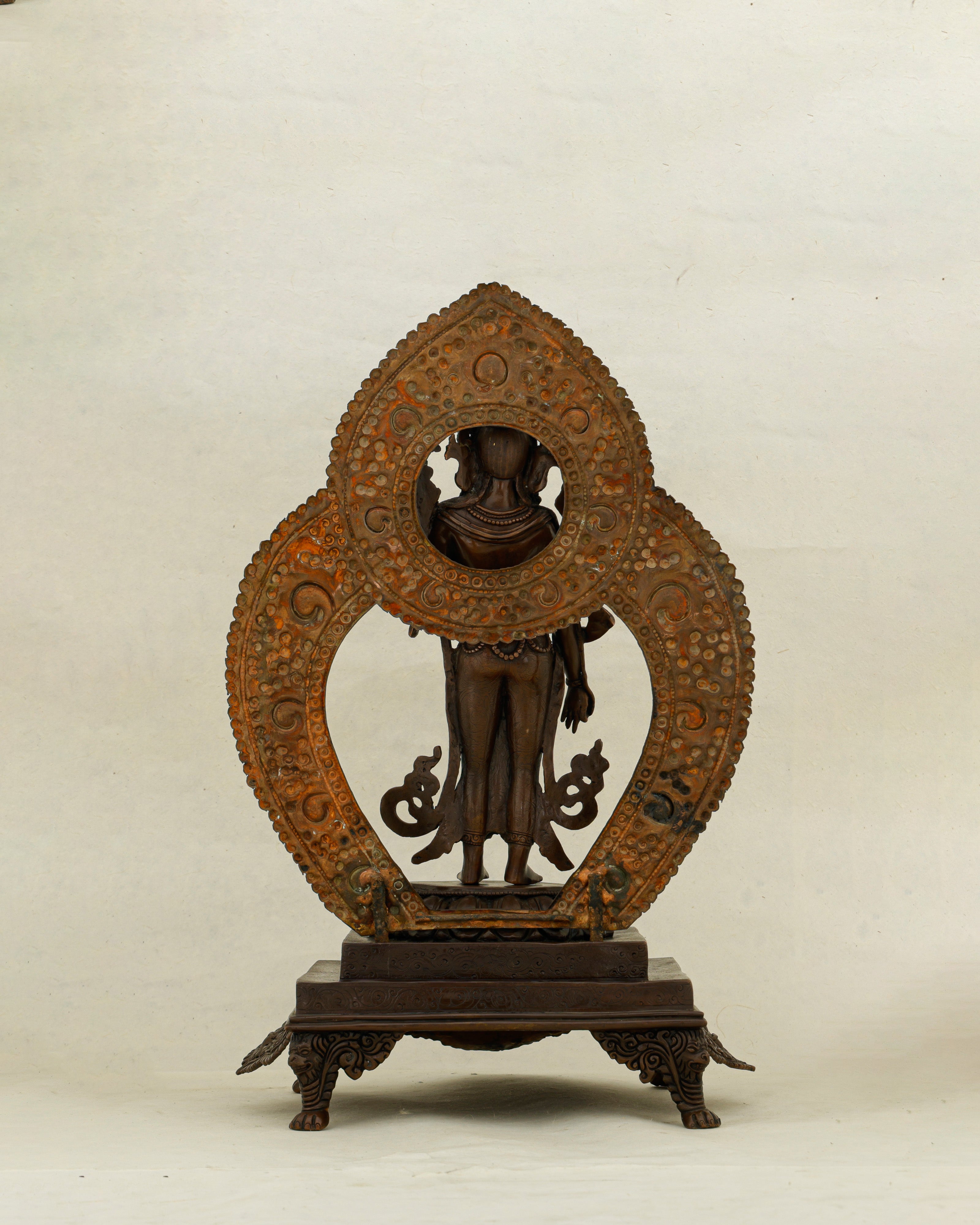 She Stands and the World Softens | Nepalese Oxidized Standing Tara