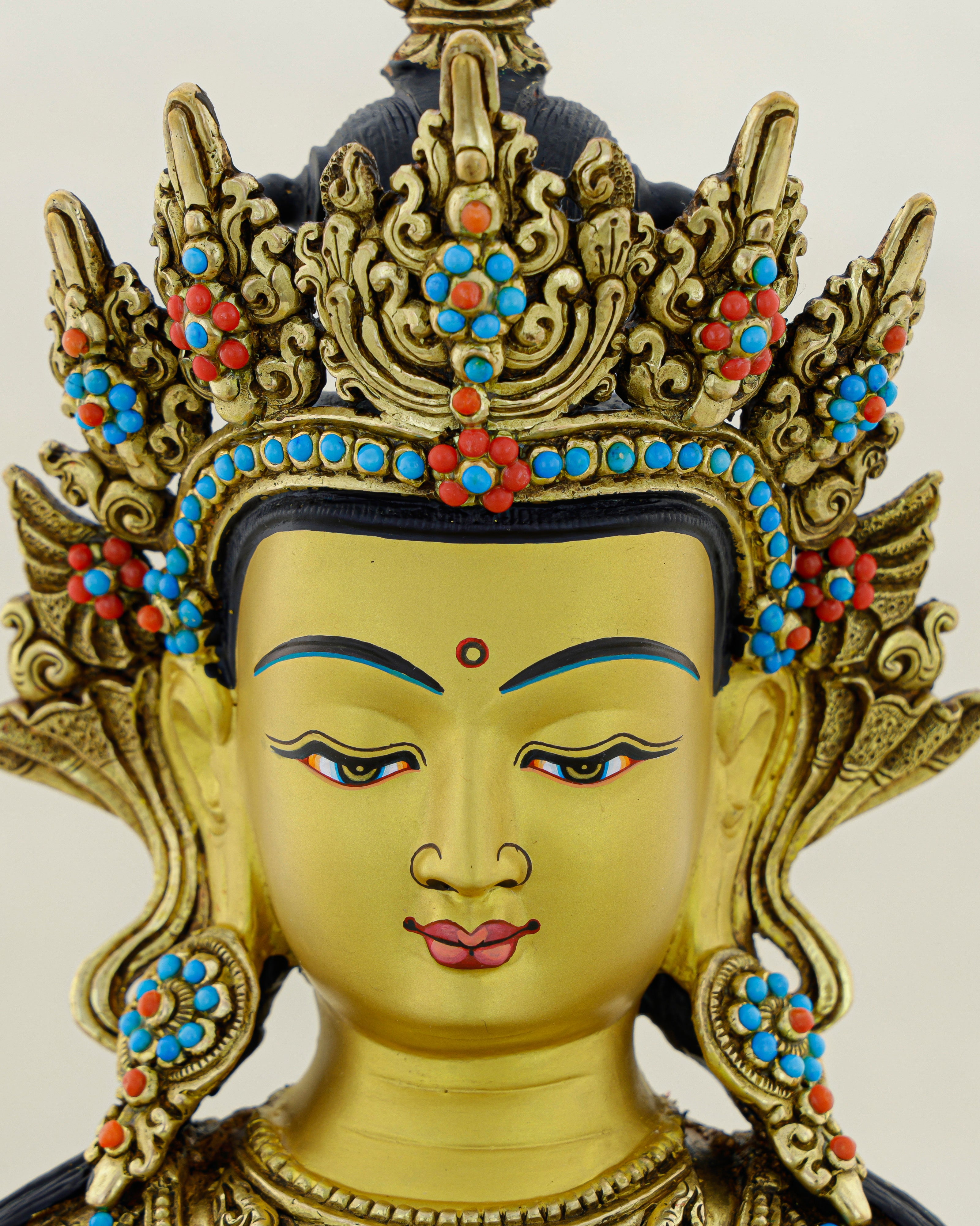 Gilded in Gold, Boundless in Life | Nepalese 24K Amitayus Statue That Blesses Every Breath