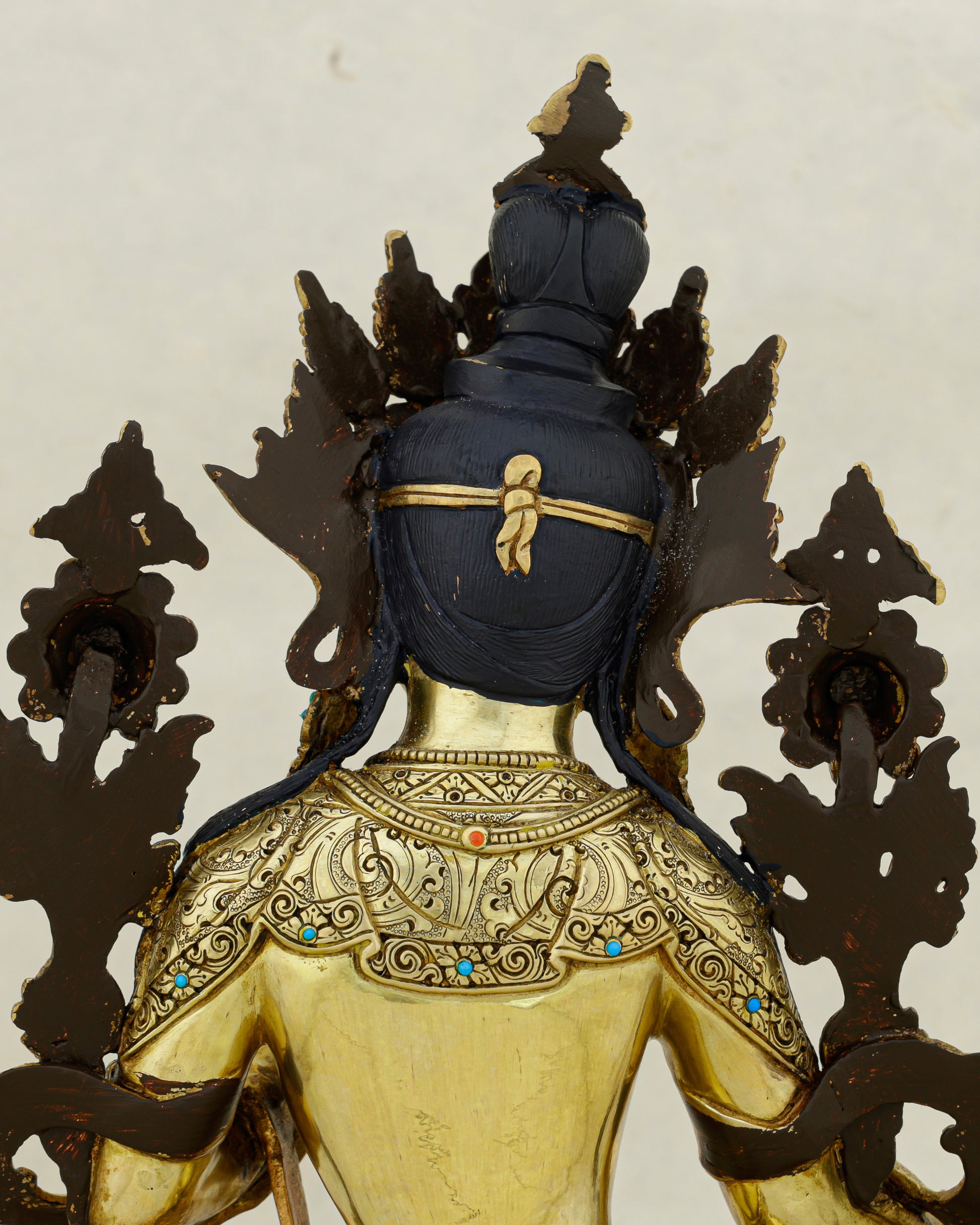 Swift as Grace, Bright as Gold | Nepalese 24K Green Tara Statue That Answers Every Call - Authentic Handcrafted Statue