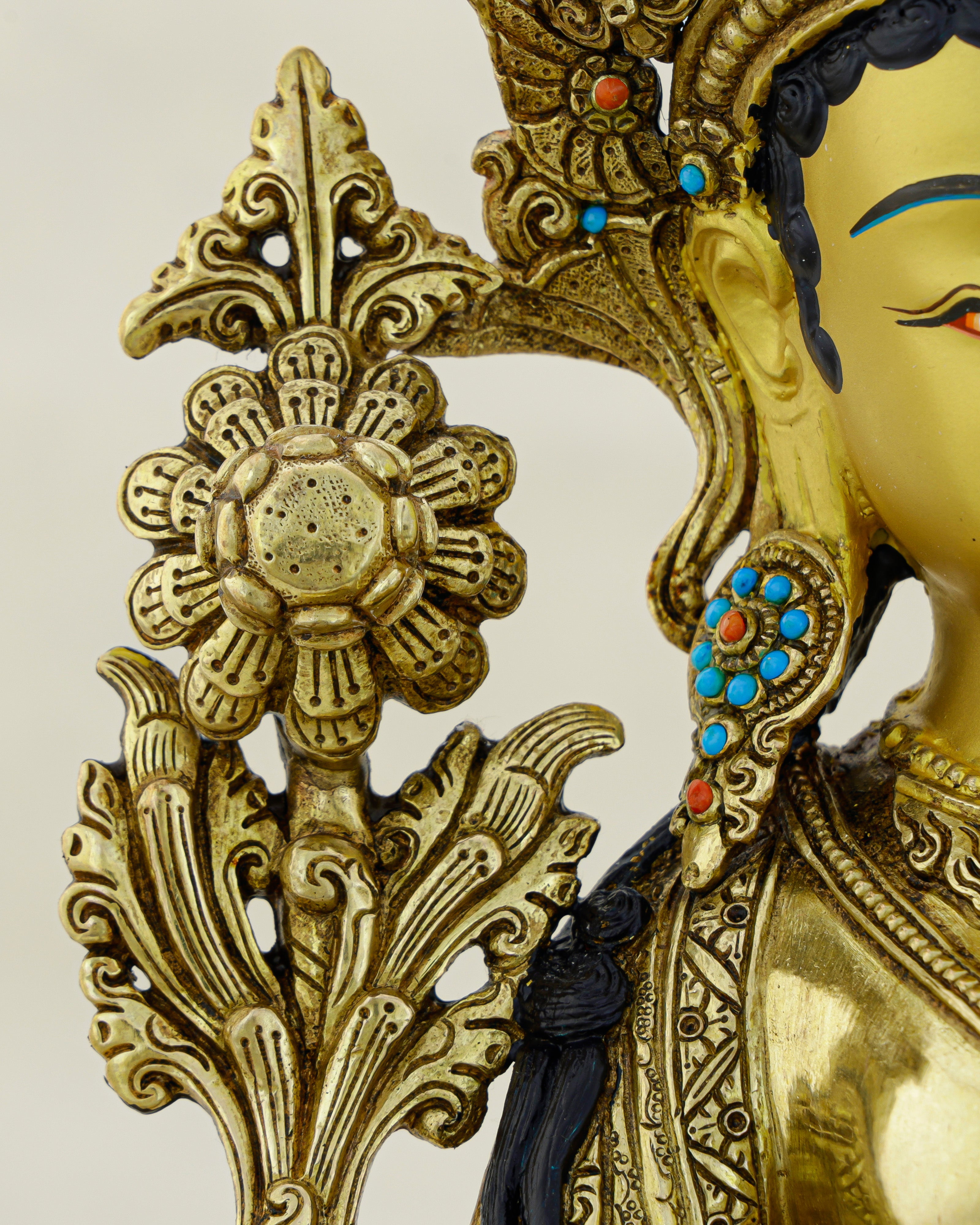 Swift as Grace, Bright as Gold | Nepalese 24K Green Tara Statue That Answers Every Call