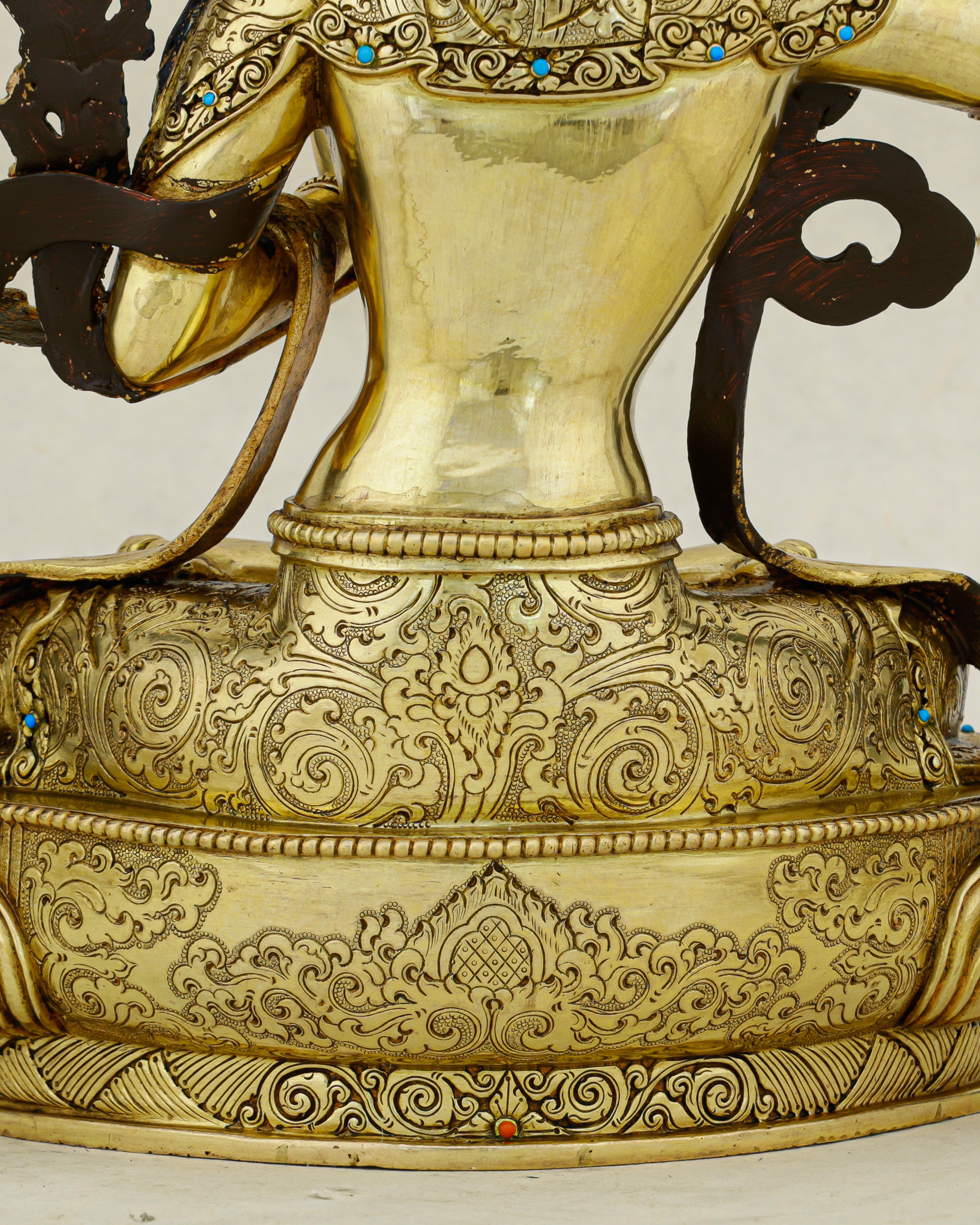 The Sword That Cuts Through Darkness | Nepalese 24K Gold Manjushri Statue That Awakens Wisdom