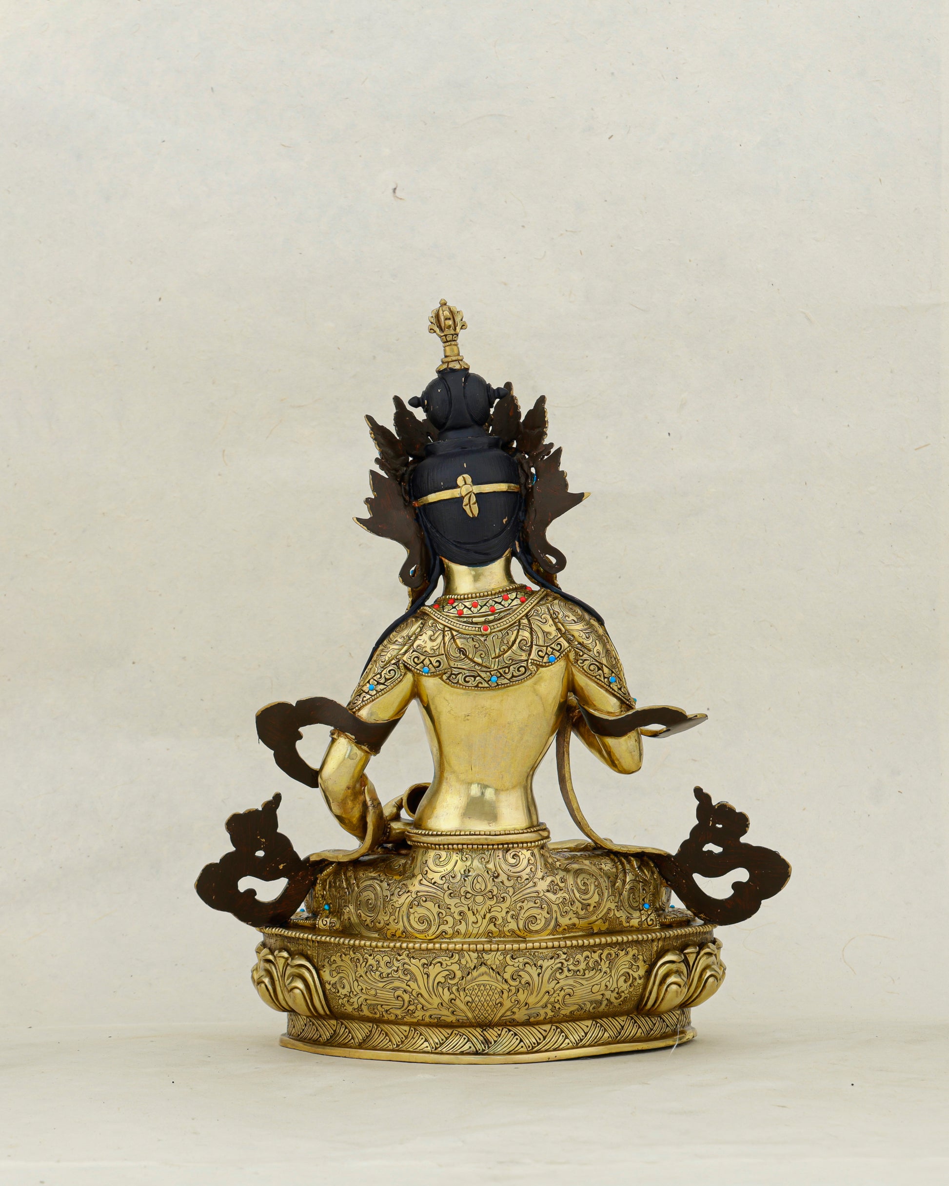 Pure as Gold, Powerful as Lightning | Nepalese 24K Vajrasattva Statue That Purifies All - Authentic Handcrafted Statue