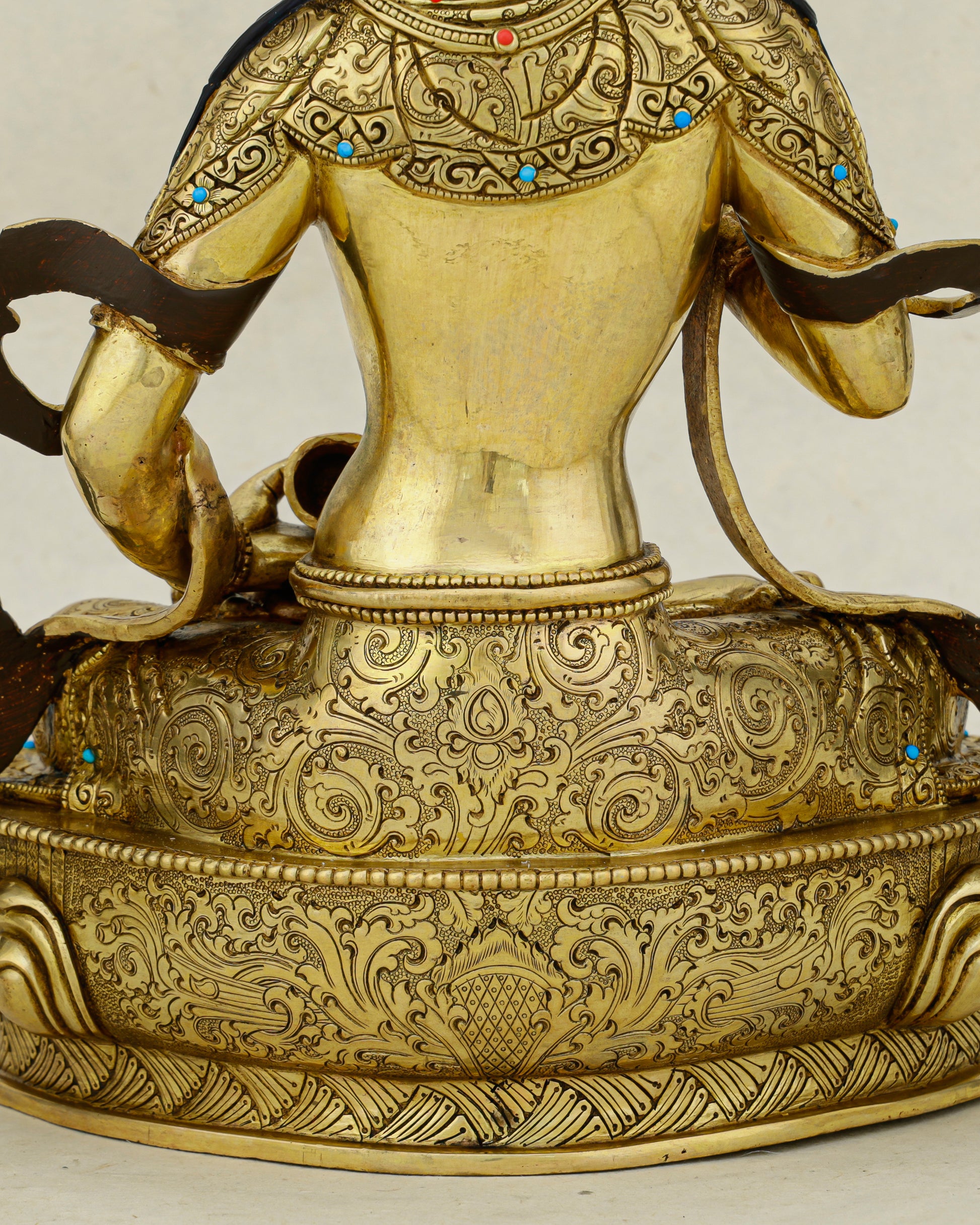 Pure as Gold, Powerful as Lightning | Nepalese 24K Vajrasattva Statue That Purifies All - Authentic Handcrafted Statue