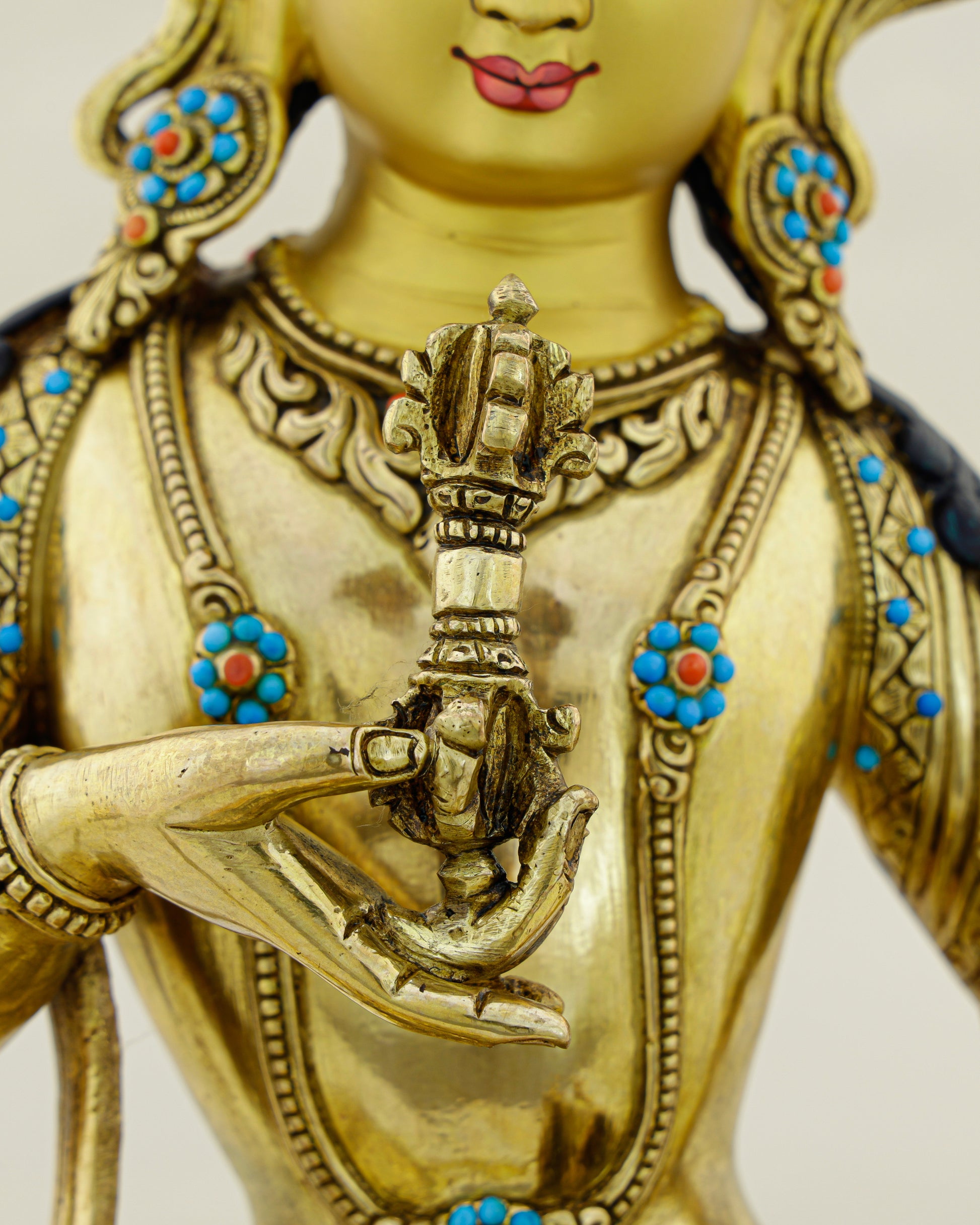 Pure as Gold, Powerful as Lightning | Nepalese 24K Vajrasattva Statue That Purifies All - Authentic Handcrafted Statue