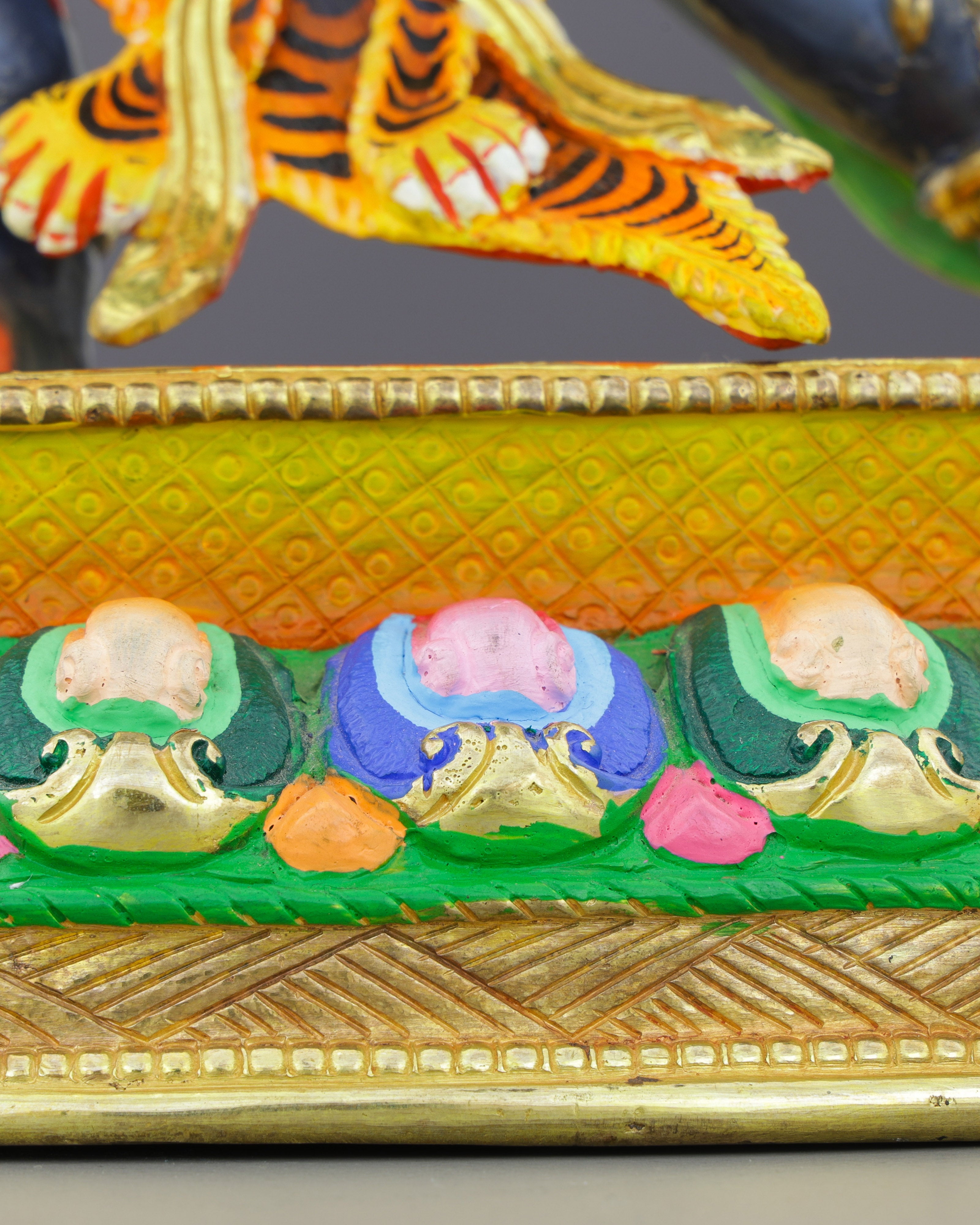 Magnificent Gold-Plated Vajrapani Statue | Guardian of Spiritual Power and Protection