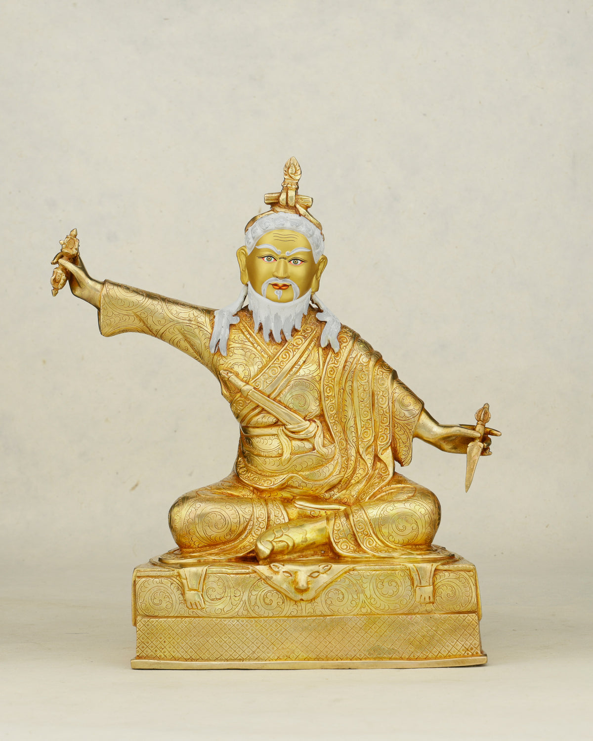 Dudjom Lingpa Statue | Golden Treasure Revealer of the Himalayas