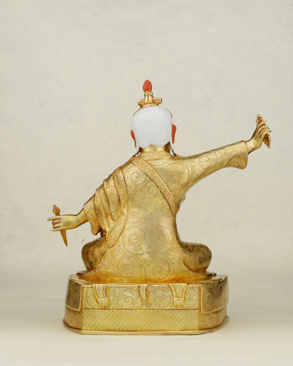 Dudjom Lingpa Statue | Golden Treasure Revealer of the Himalayas