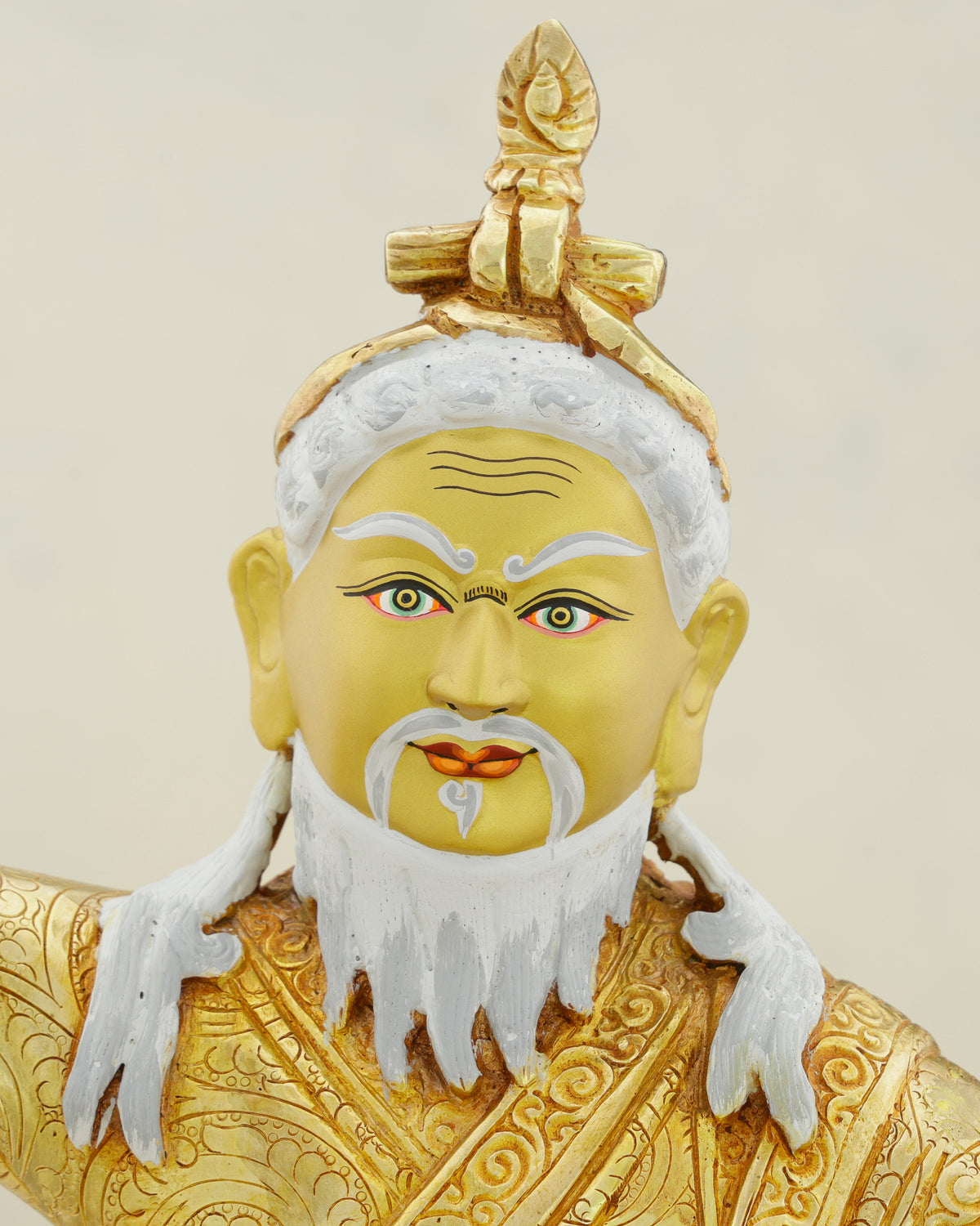 Dudjom Lingpa Statue | Golden Treasure Revealer of the Himalayas - Authentic Handcrafted Statue