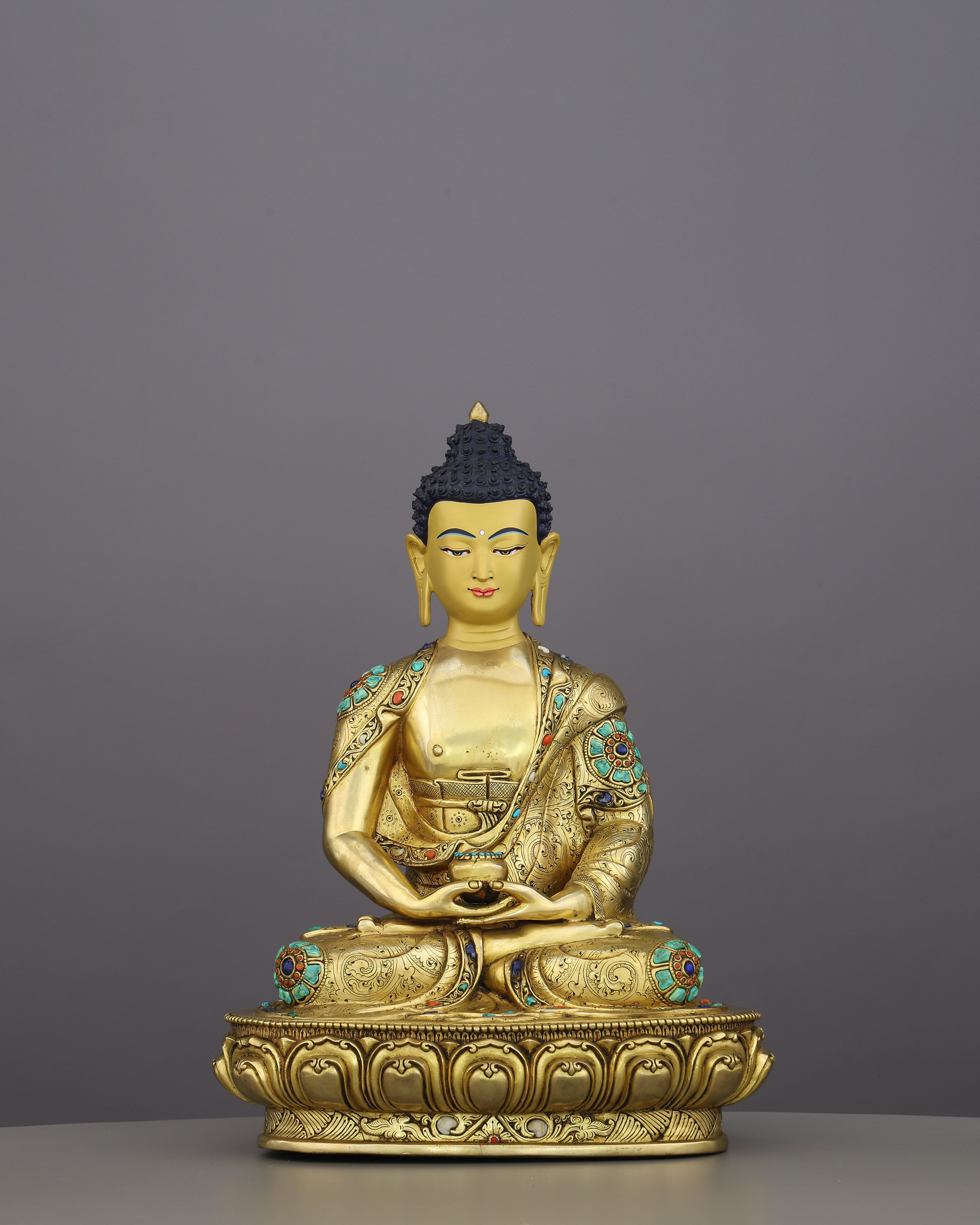 Amitabha Buddha Statue | A Timeless Gilded Masterpiece From the Heart of Nepal