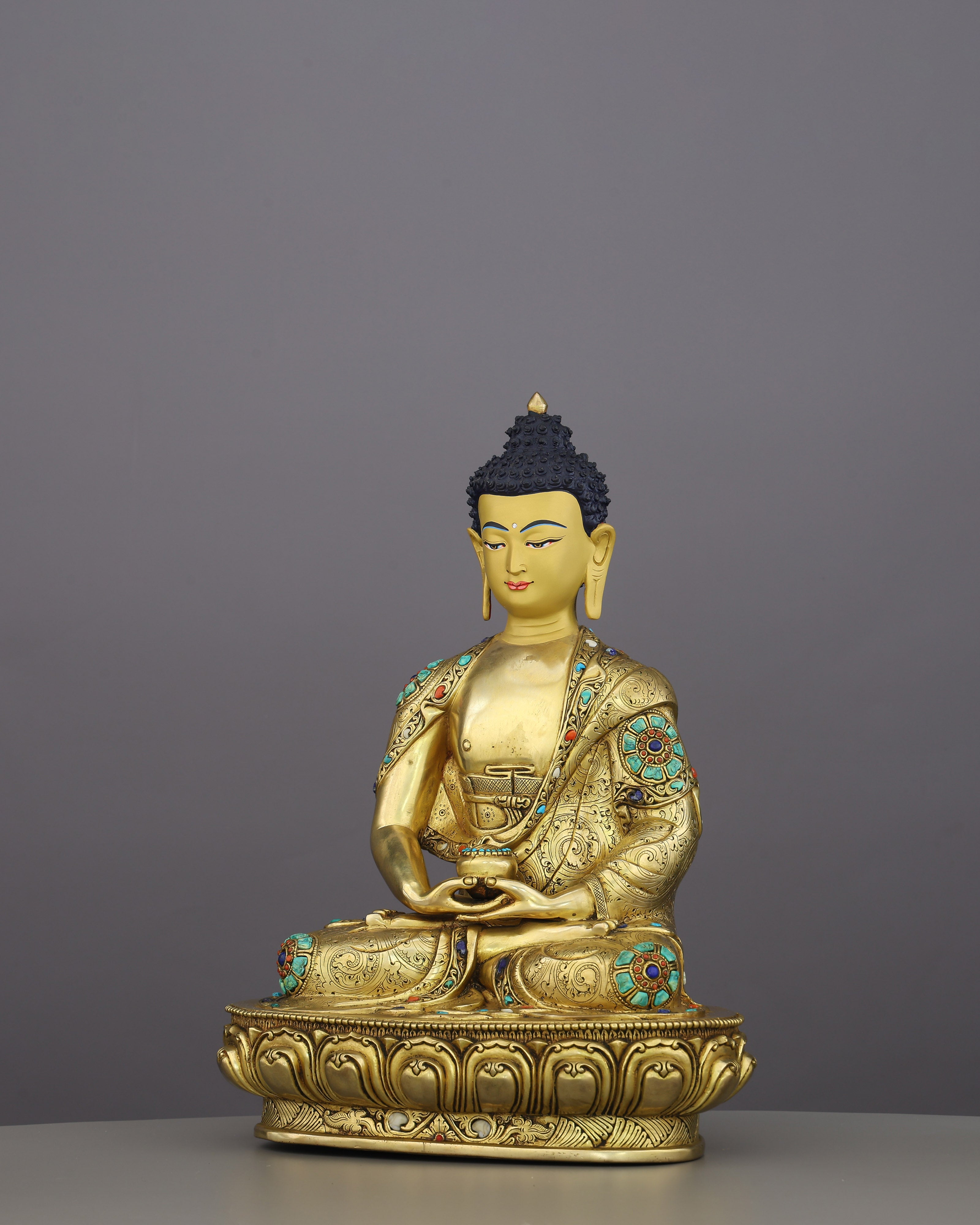 Amitabha Buddha Statue | A Timeless Gilded Masterpiece From the Heart of Nepal
