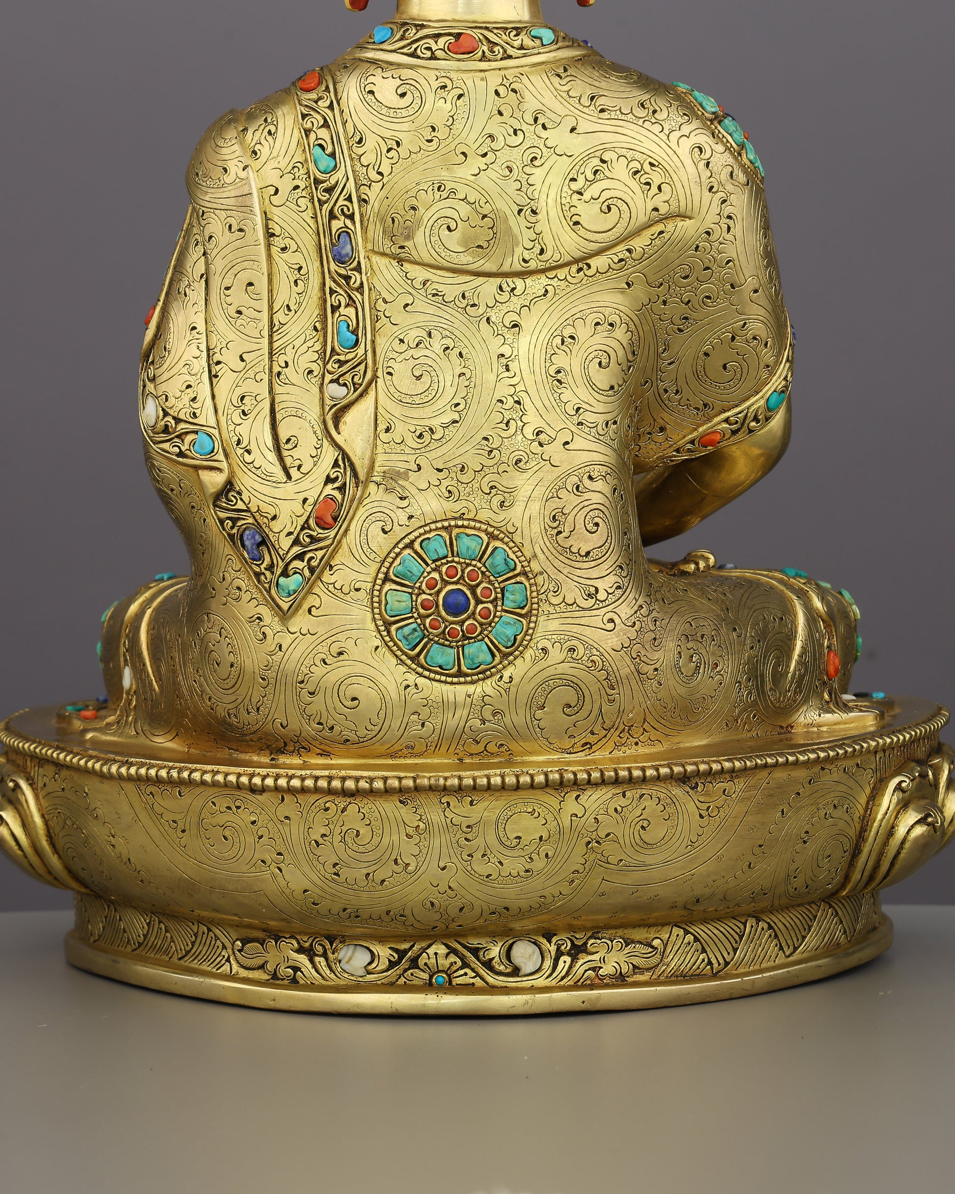 Amitabha Buddha Statue | A Timeless Gilded Masterpiece From the Heart of Nepal - Authentic Handcrafted Statue