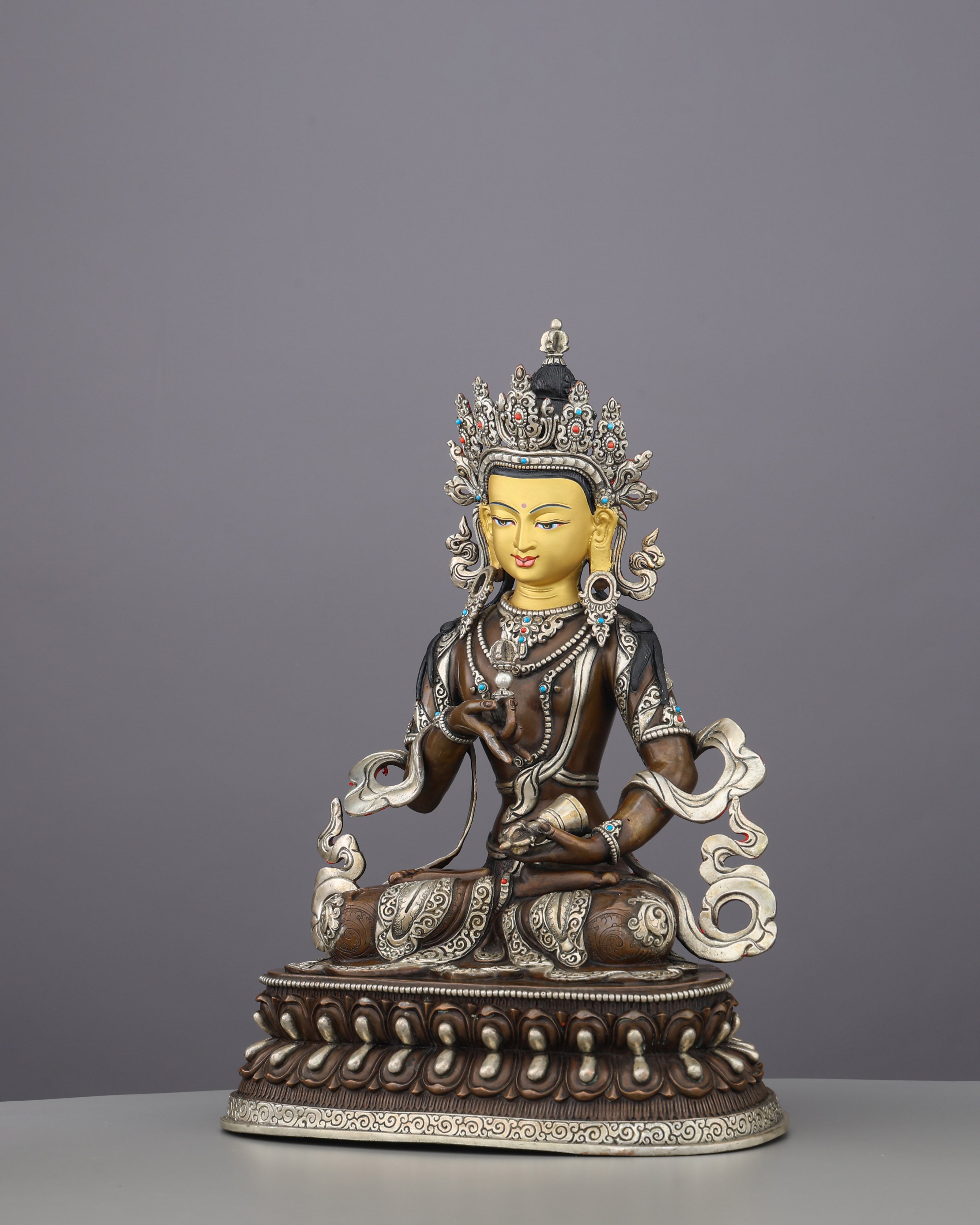 Vajrasattva Statue | The Diamond-Pure Guardian of Purification, Handcrafted in Nepal