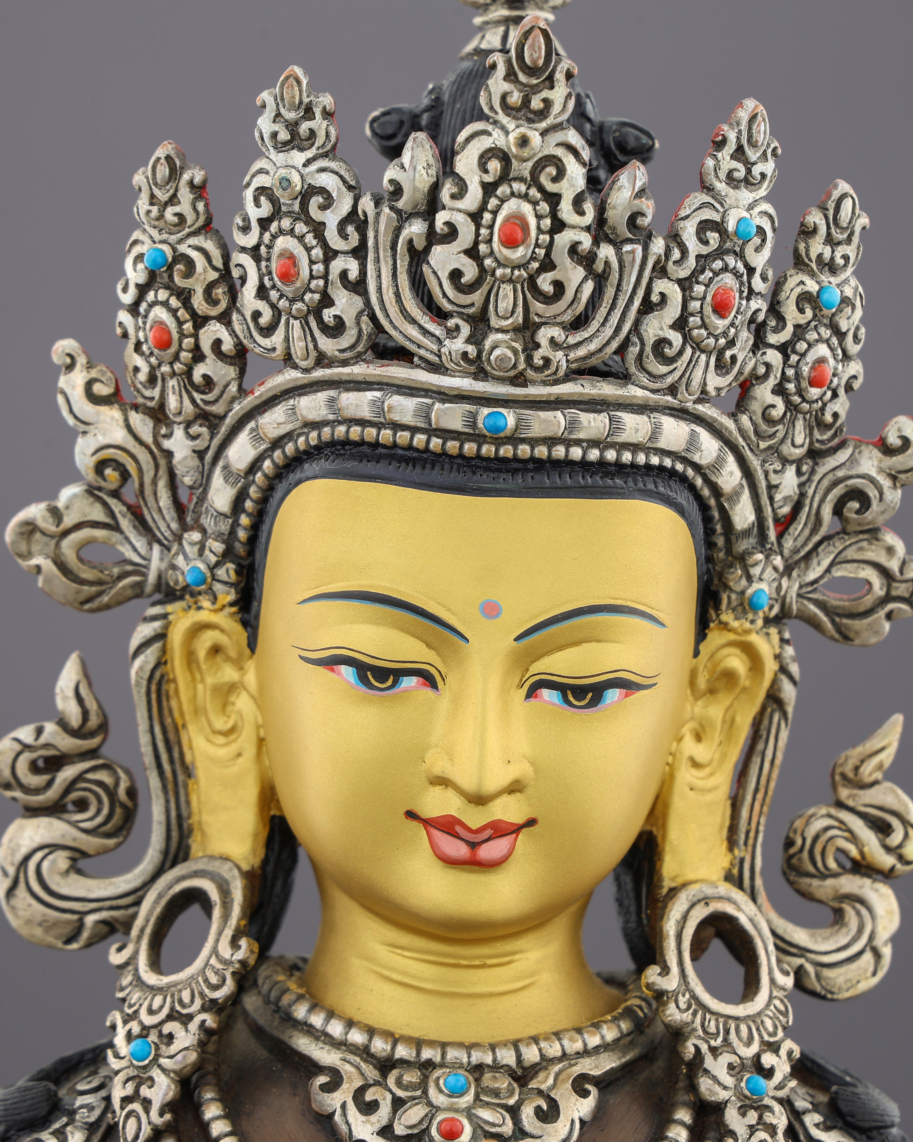 Vajrasattva Statue | The Diamond-Pure Guardian of Purification, Handcrafted in Nepal