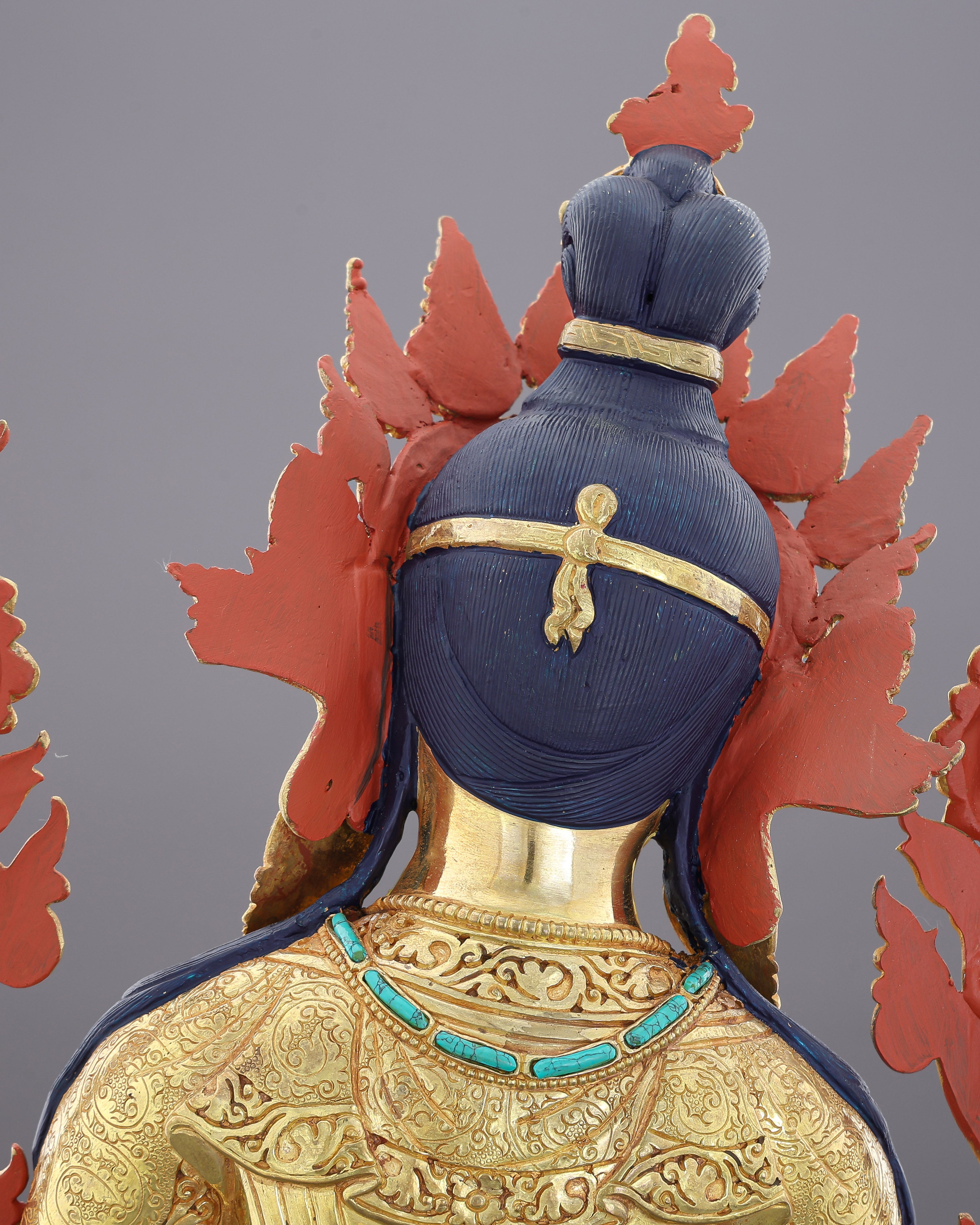 Green Tara Statue | The Golden Mother of Swift Compassion, Handcrafted in Nepal