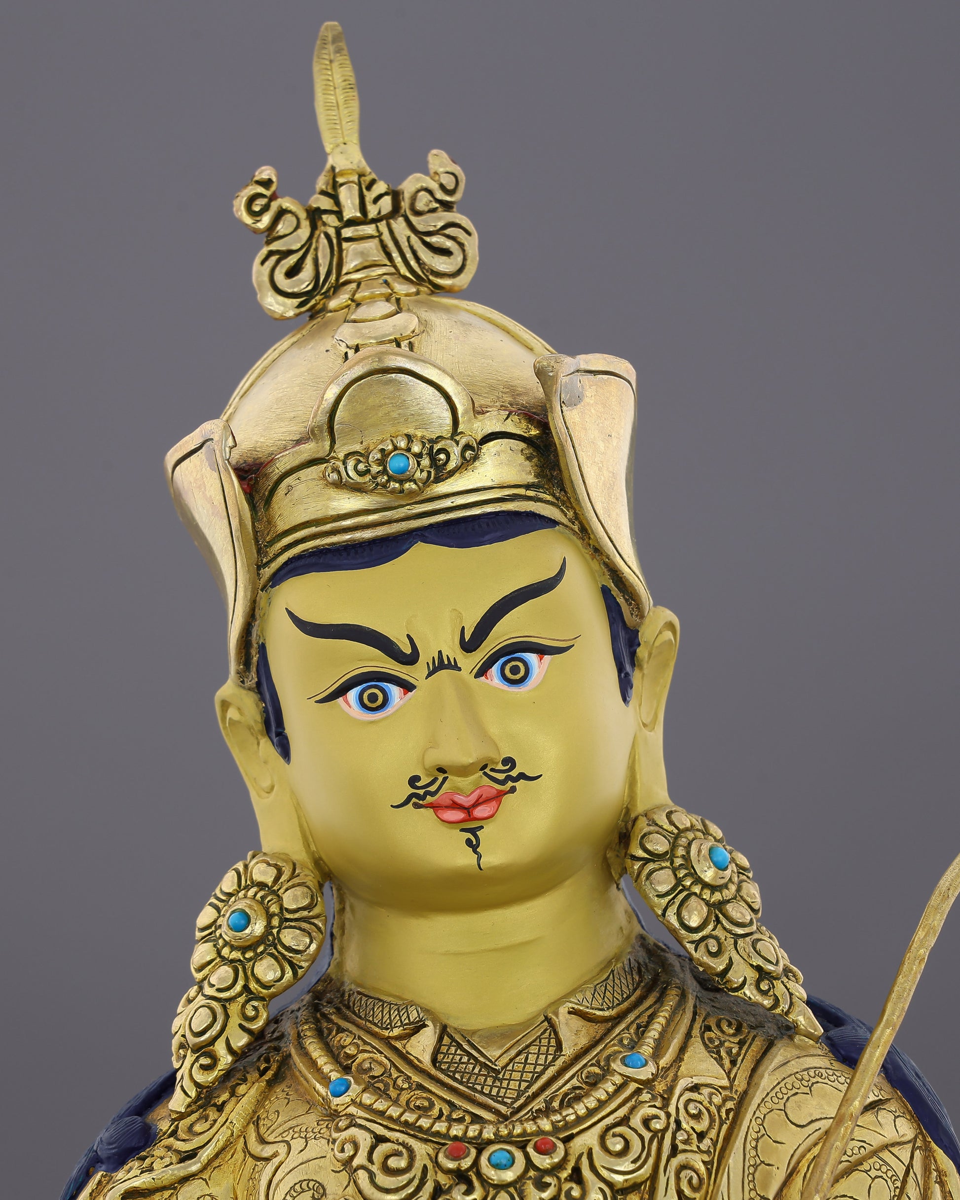 Guru Rinpoche | The Lotus-Born Master, Handcrafted in Nepal - Authentic Handcrafted Statue