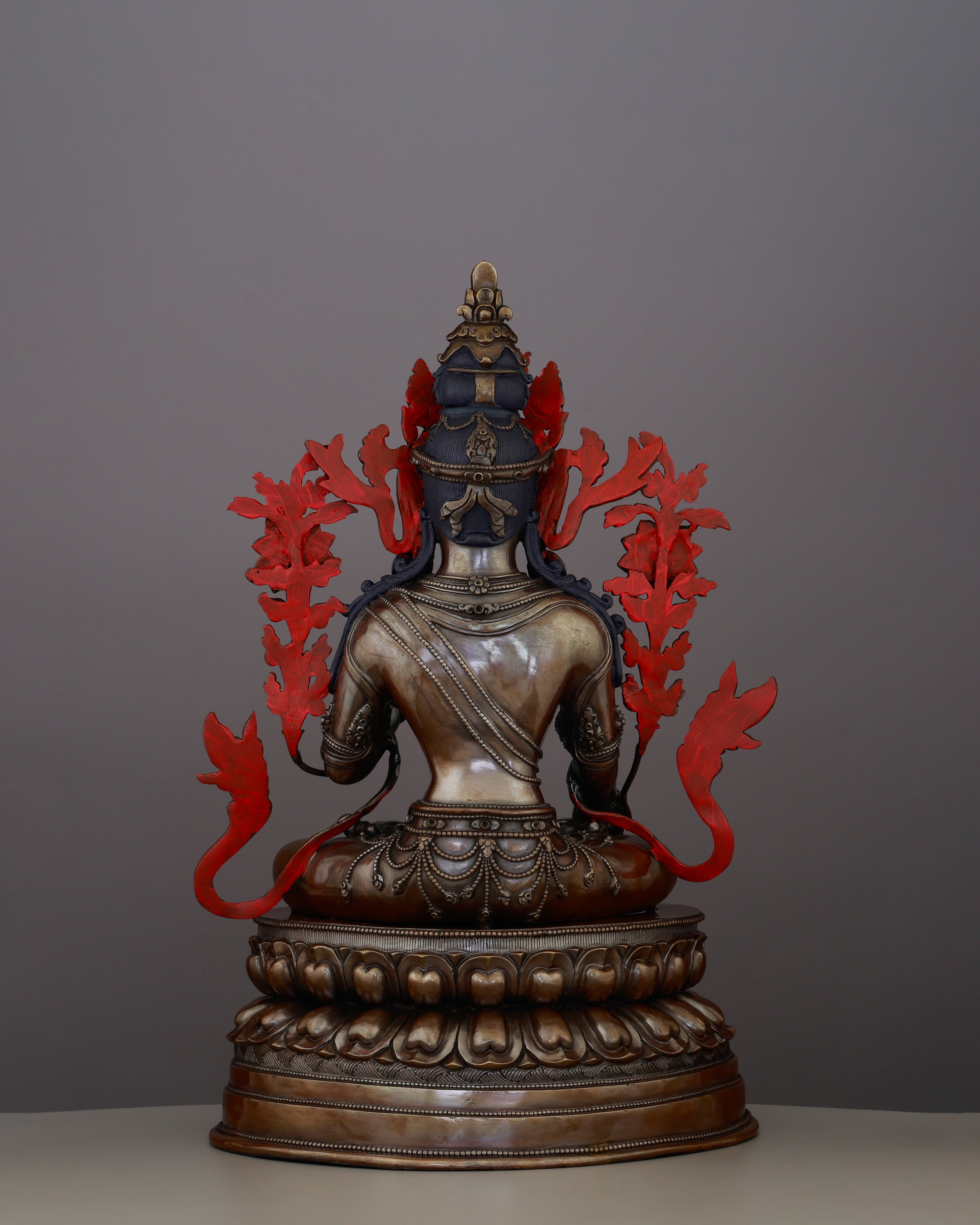 Stillness That Heals | Handcrafted Oxidized White Tara