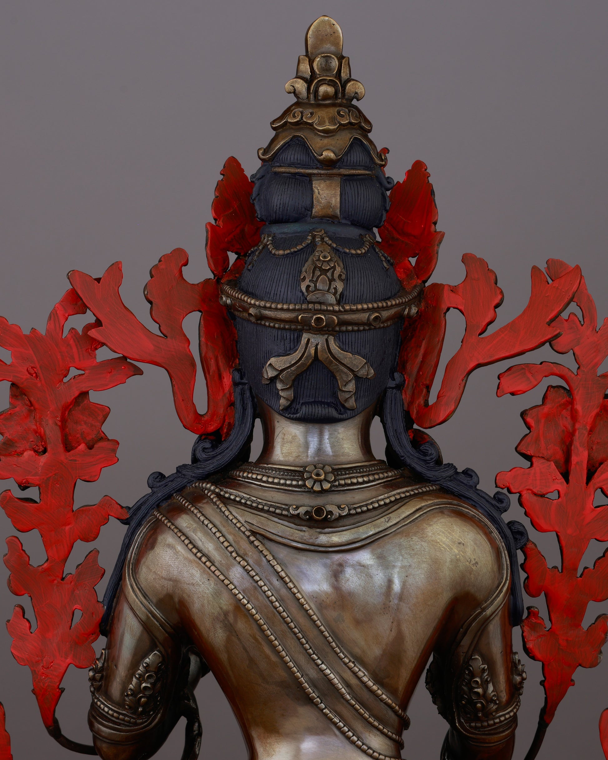 Stillness That Heals | Handcrafted Oxidized White Tara - Authentic Handcrafted Statue