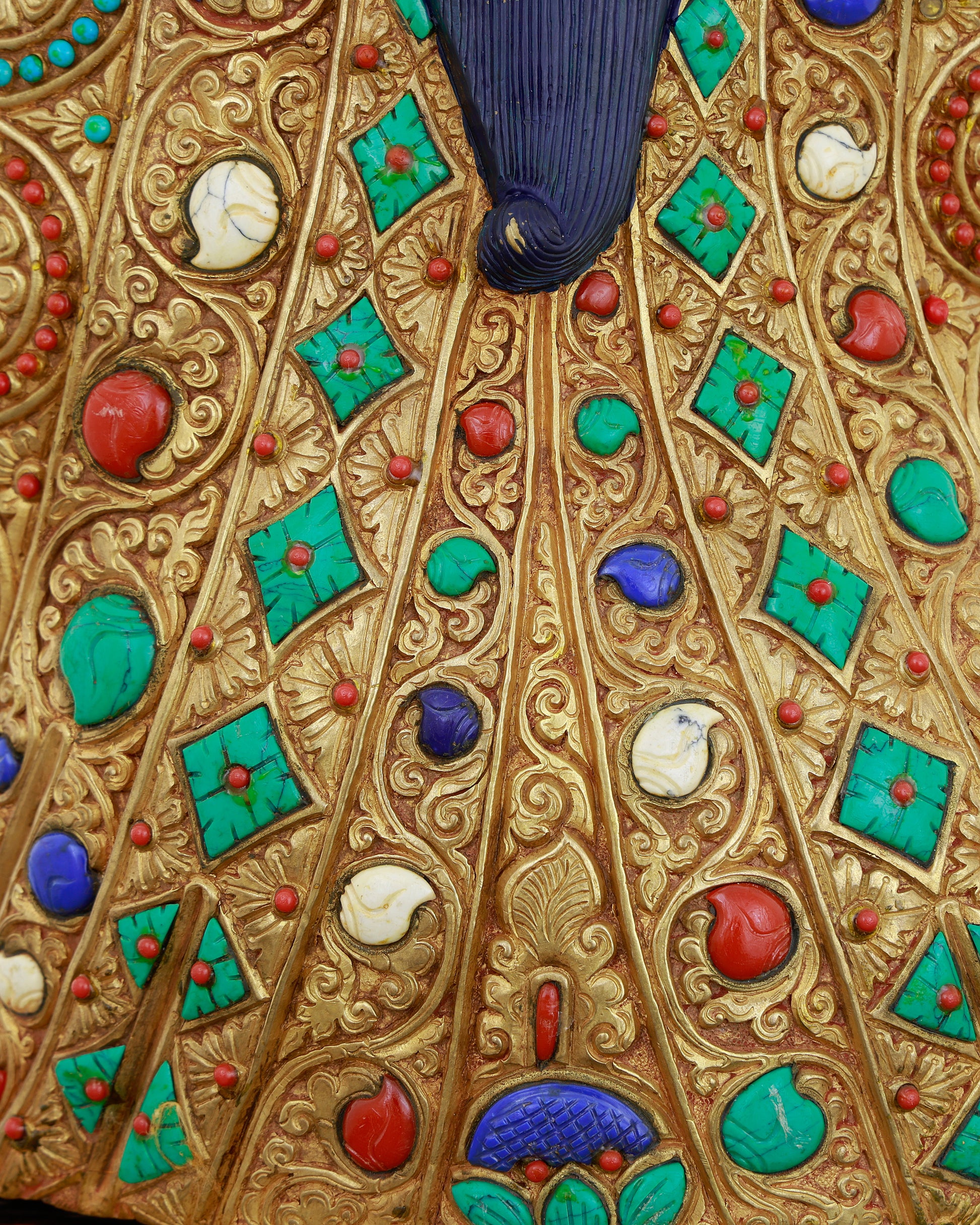 The Lotus-Born Master Awakens | Gilded Guru Rinpoche from Nepal - Authentic Handcrafted Statue