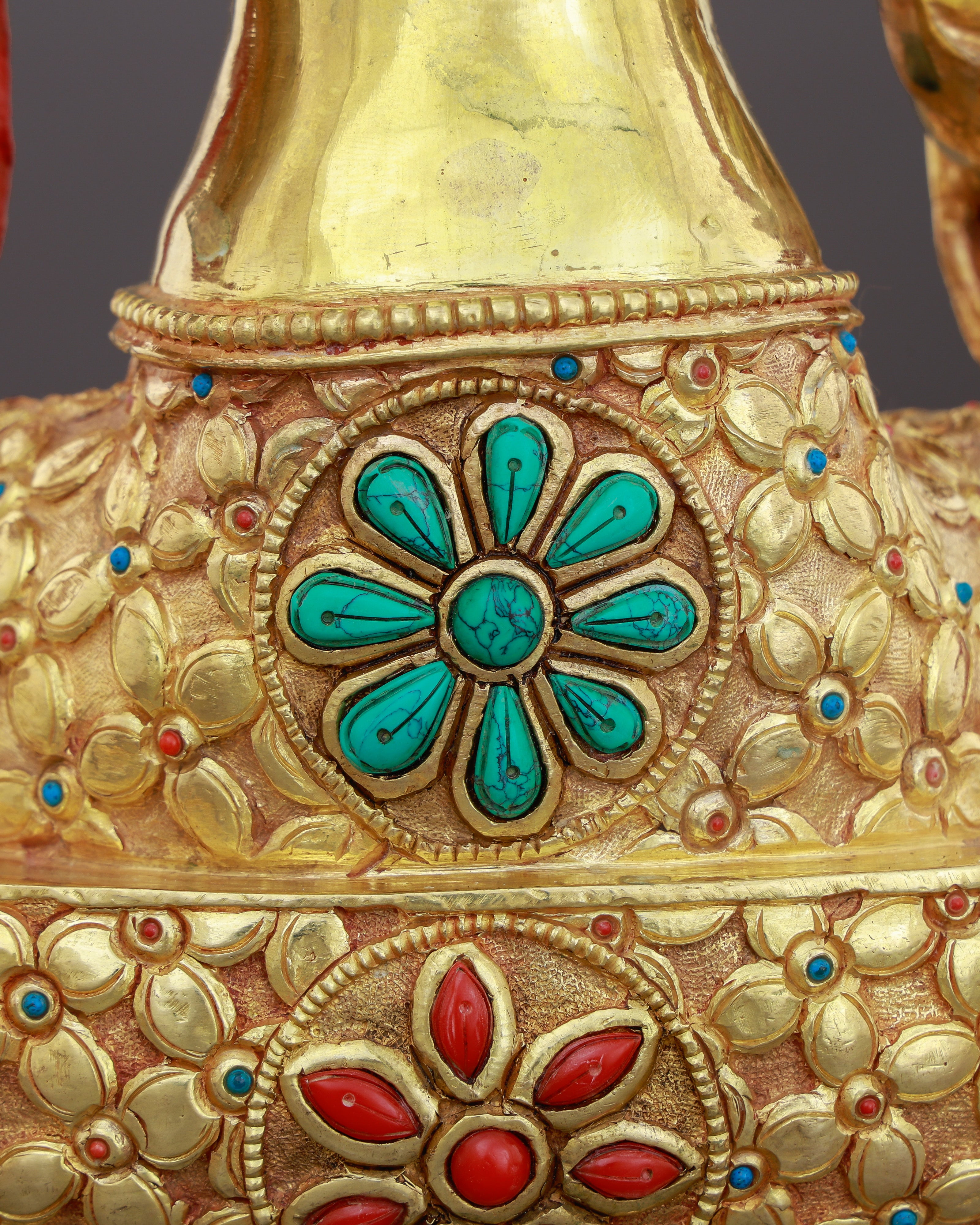 She Acts Before You Call | 24K Gold Gilded Green Tara from Nepal