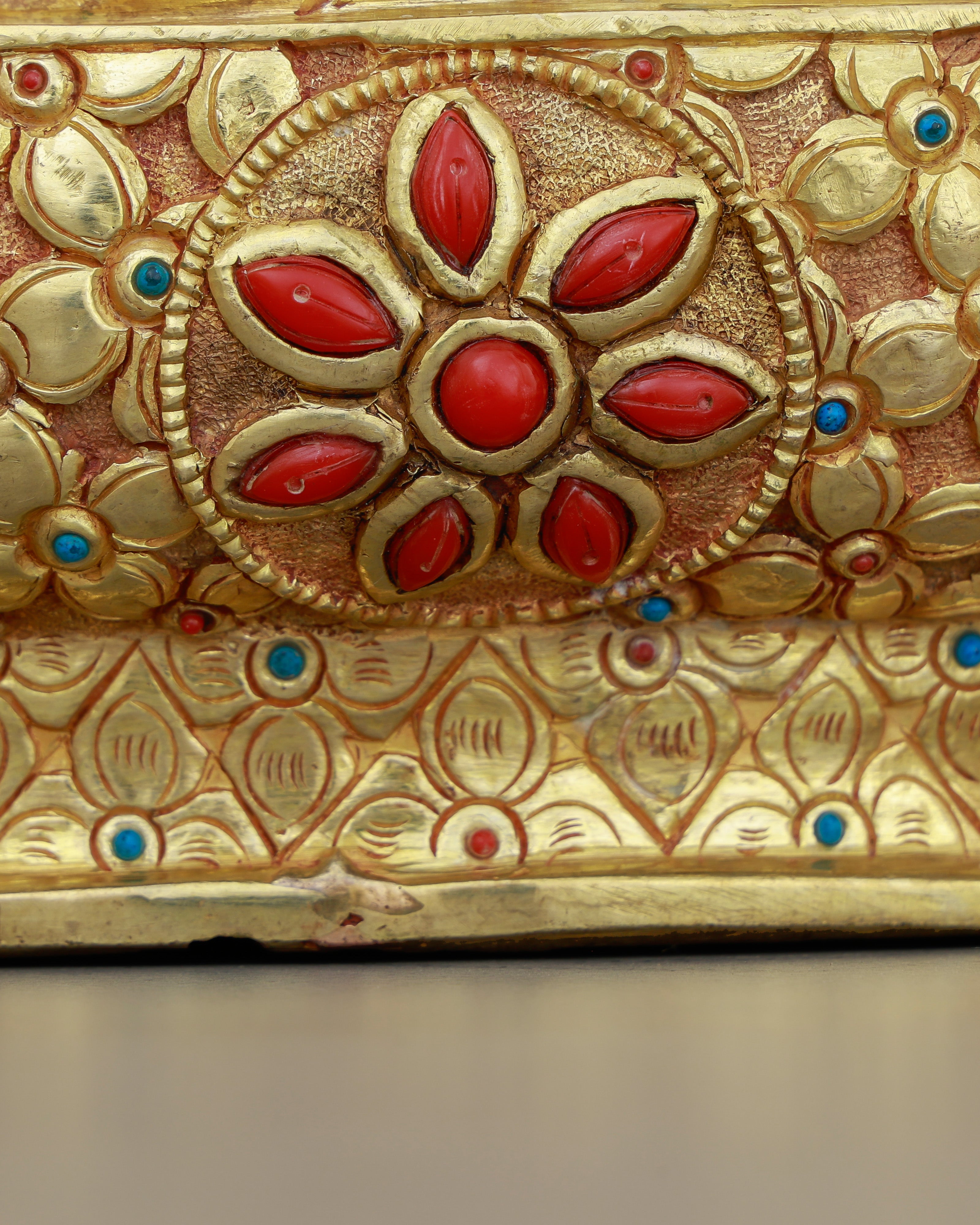 She Acts Before You Call | 24K Gold Gilded Green Tara from Nepal