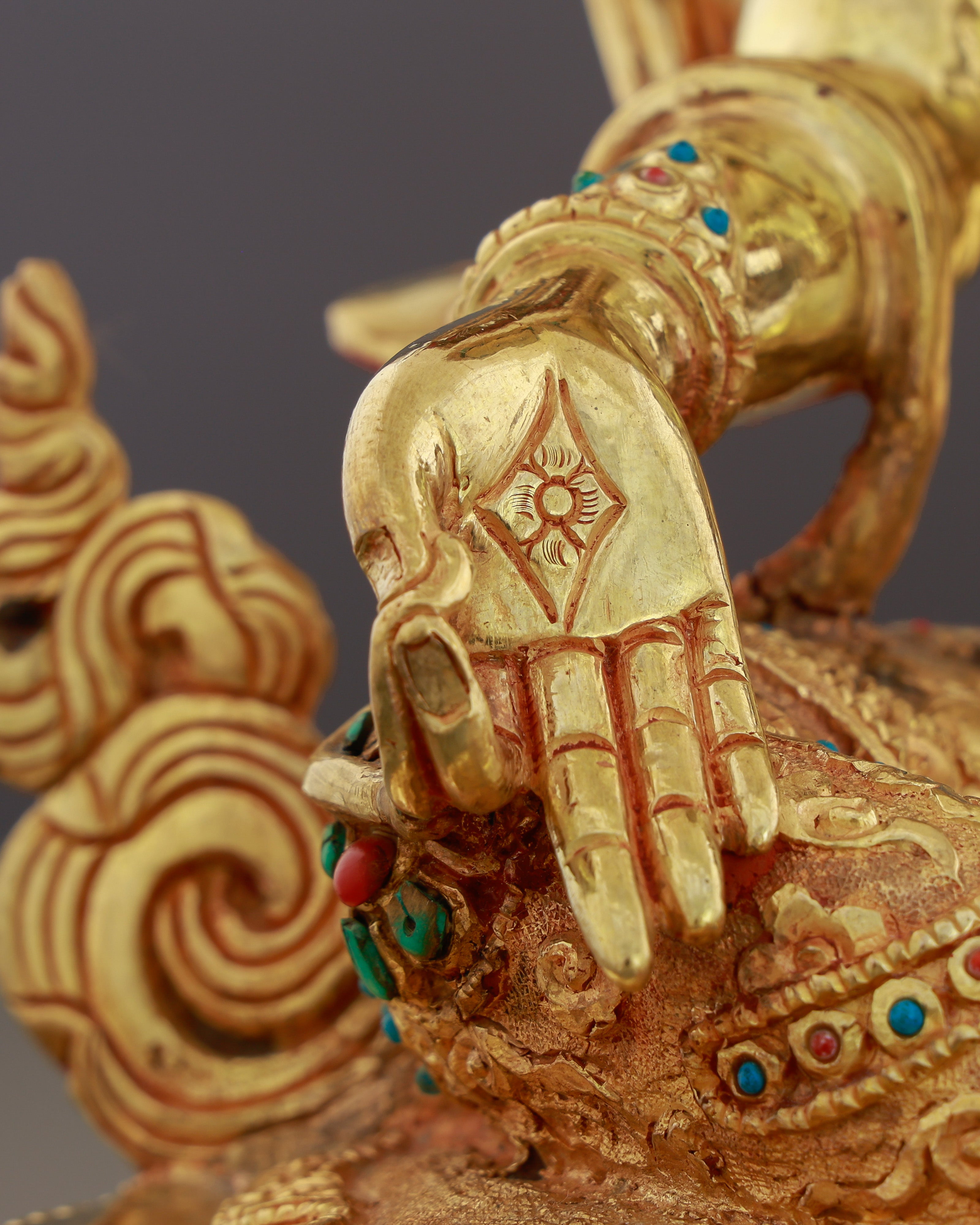 She Acts Before You Call | 24K Gold Gilded Green Tara from Nepal