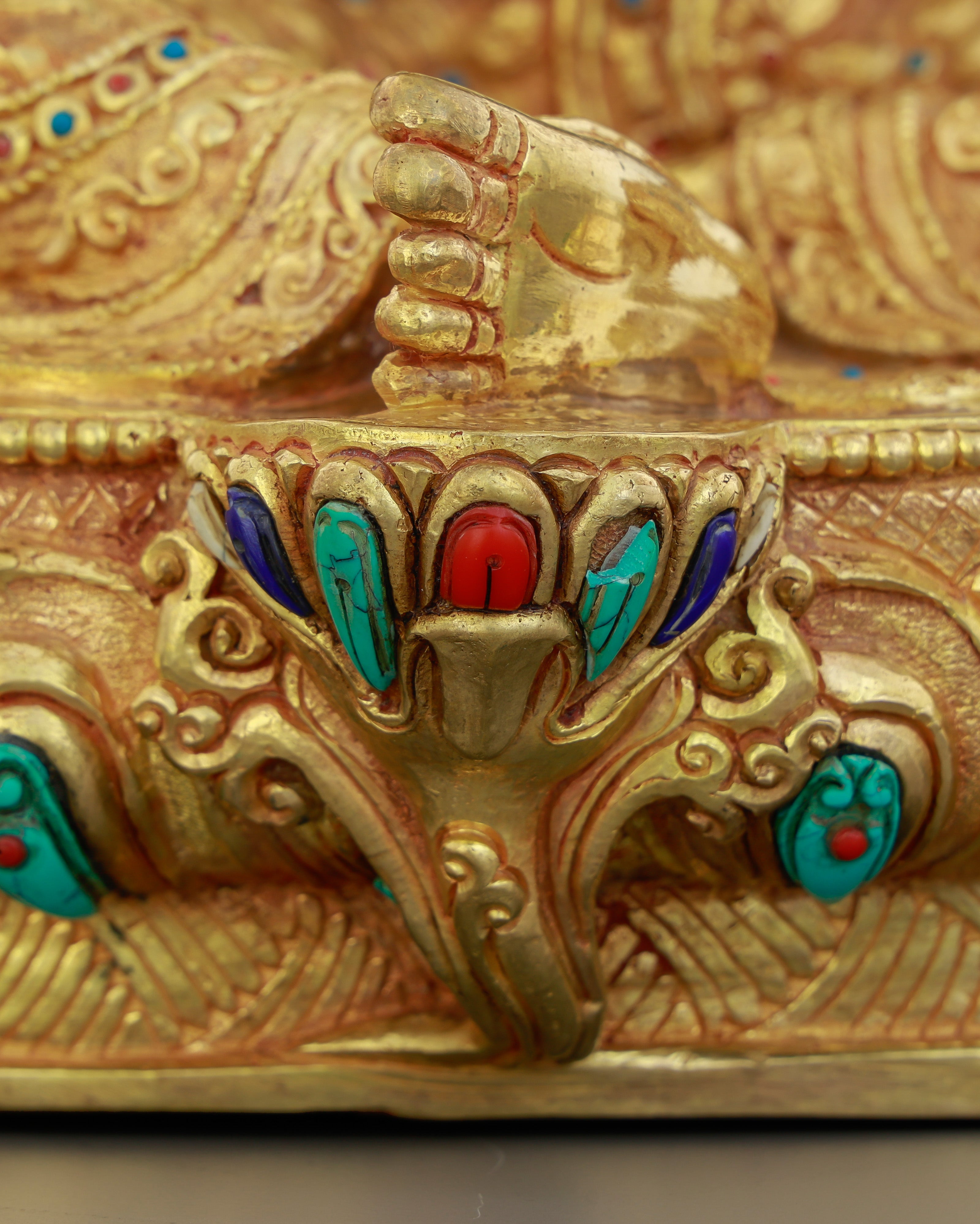 She Acts Before You Call | 24K Gold Gilded Green Tara from Nepal
