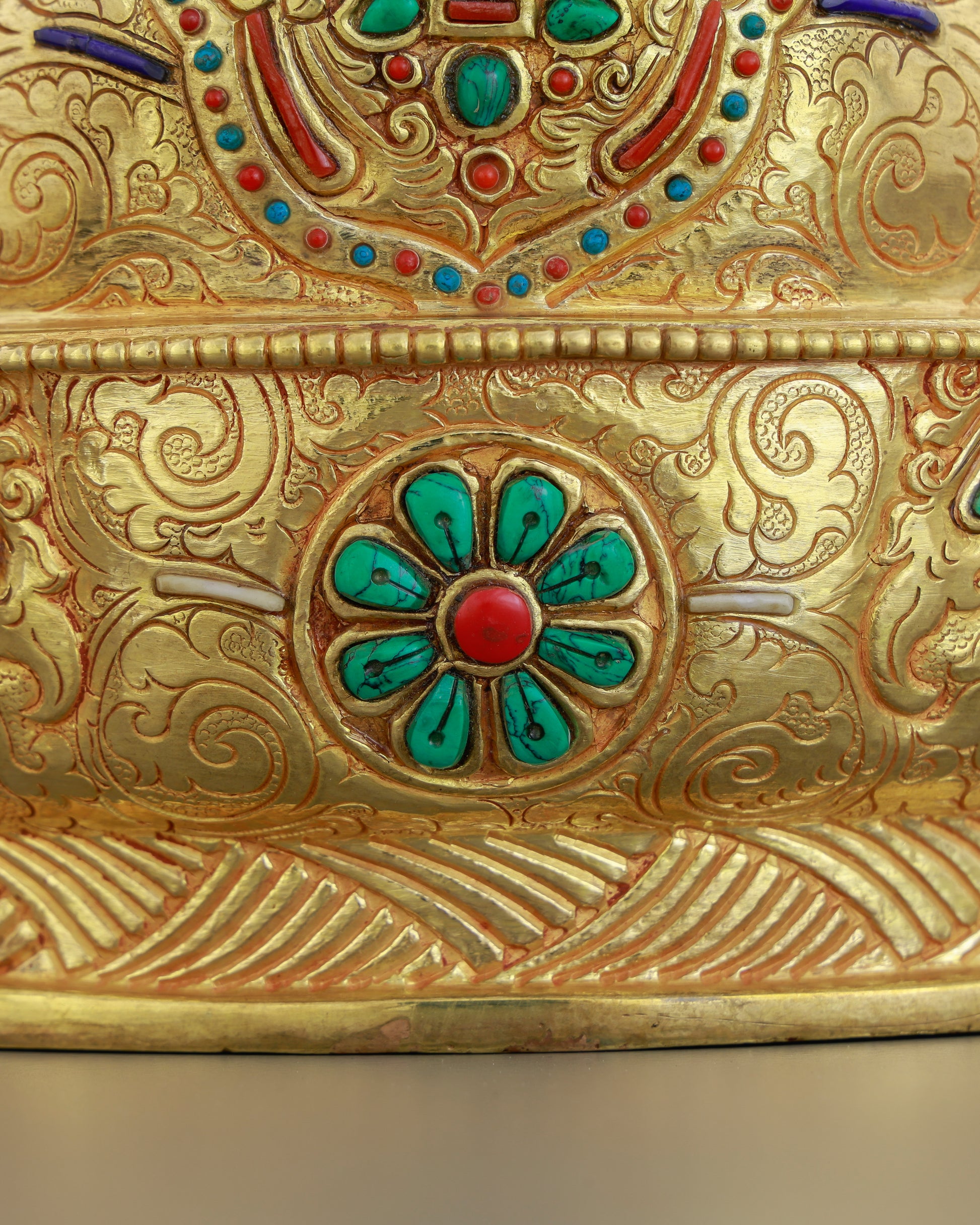 Pure Beyond Measure | 24K Gold Gilded Vajrasattva from Nepal - Authentic Handcrafted Statue