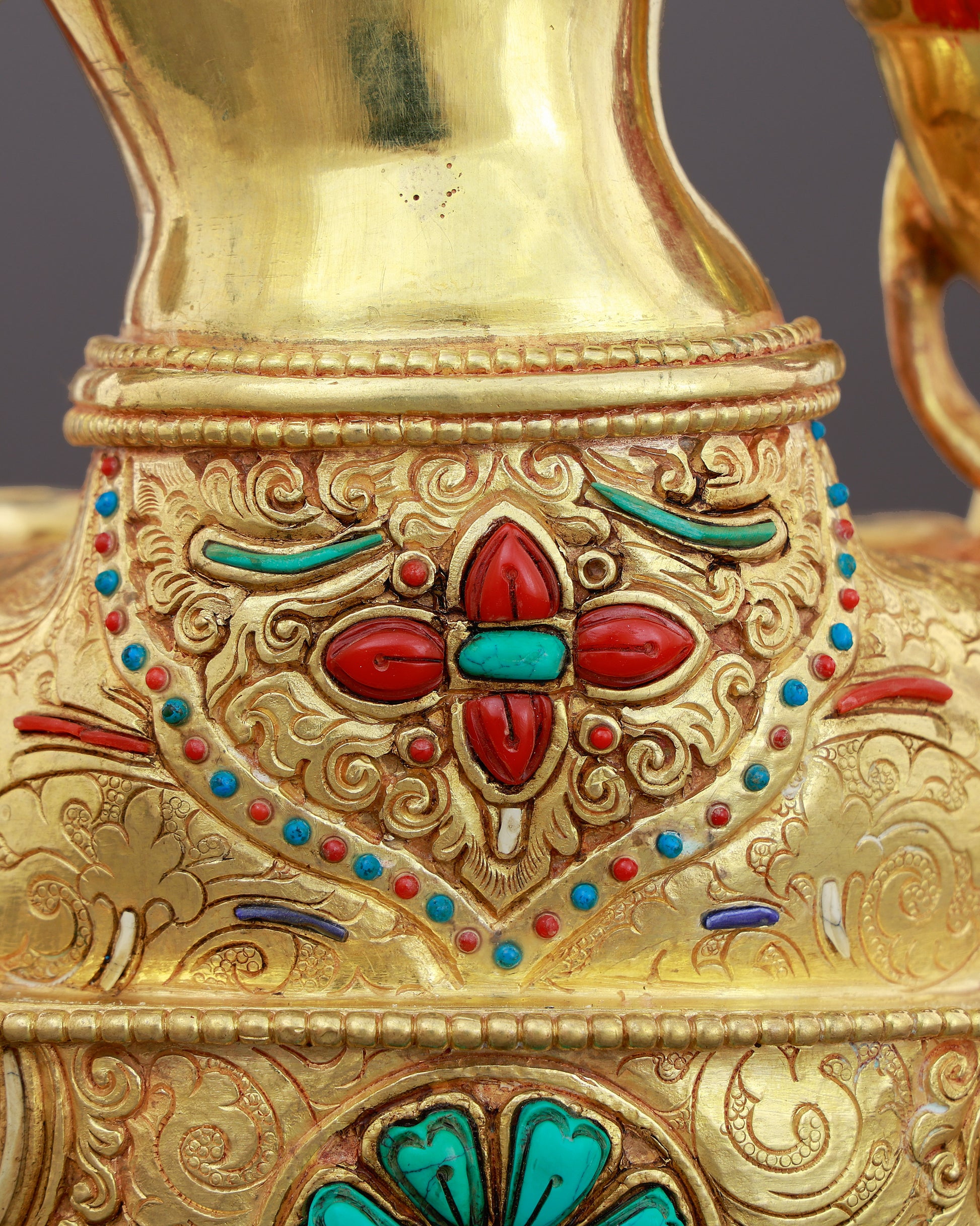 Seven Eyes That Never Sleep | 24K Gold Gilded White Tara From Nepal - Authentic Handcrafted Statue
