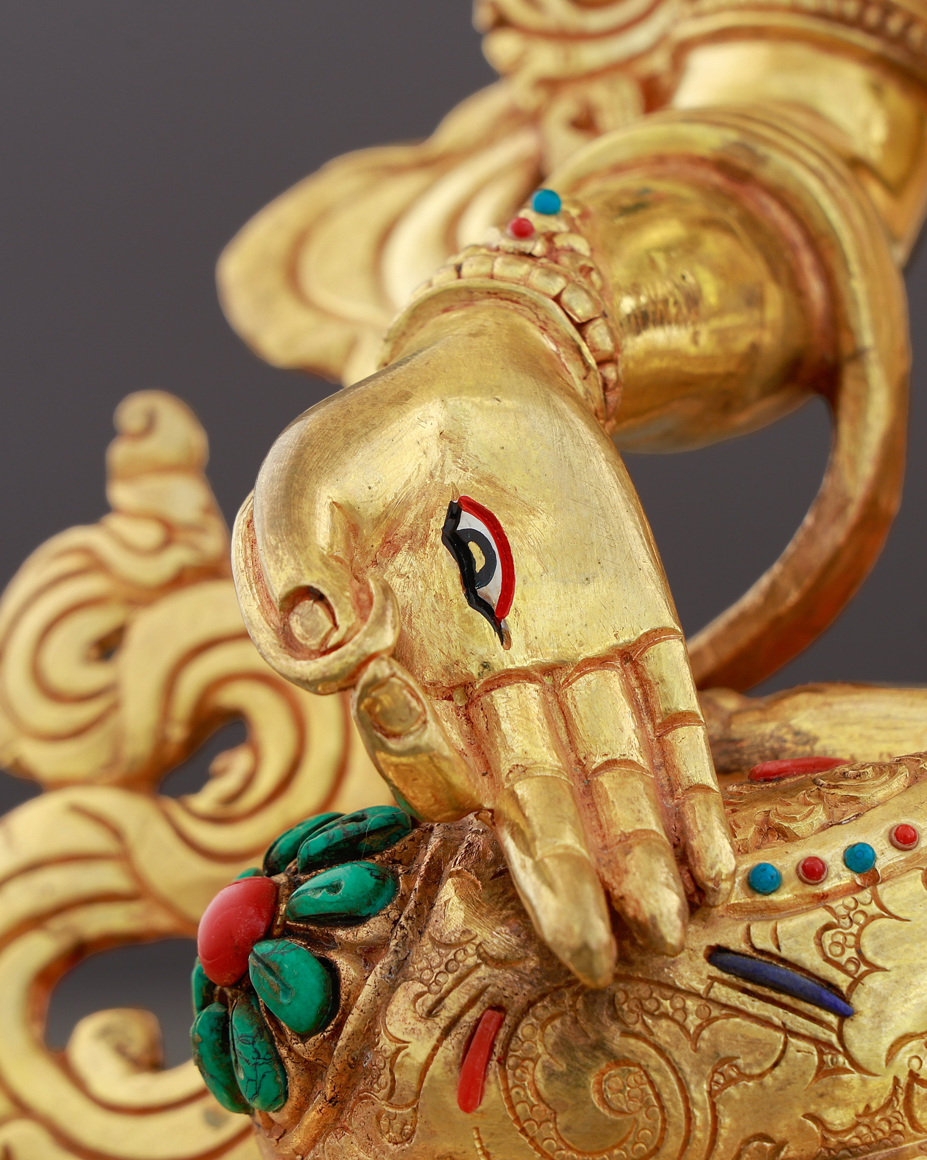 Seven Eyes That Never Sleep | 24K Gold Gilded White Tara From Nepal