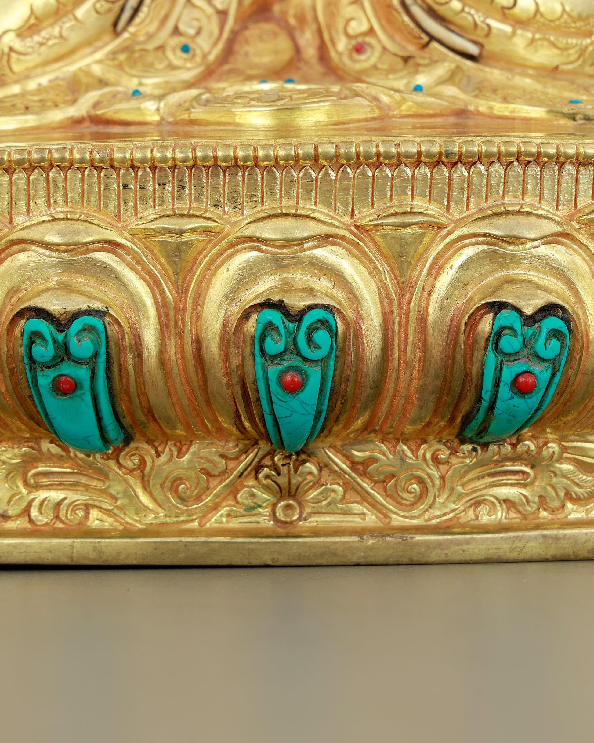 Seven Eyes That Never Sleep | 24K Gold Gilded White Tara From Nepal - Authentic Handcrafted Statue