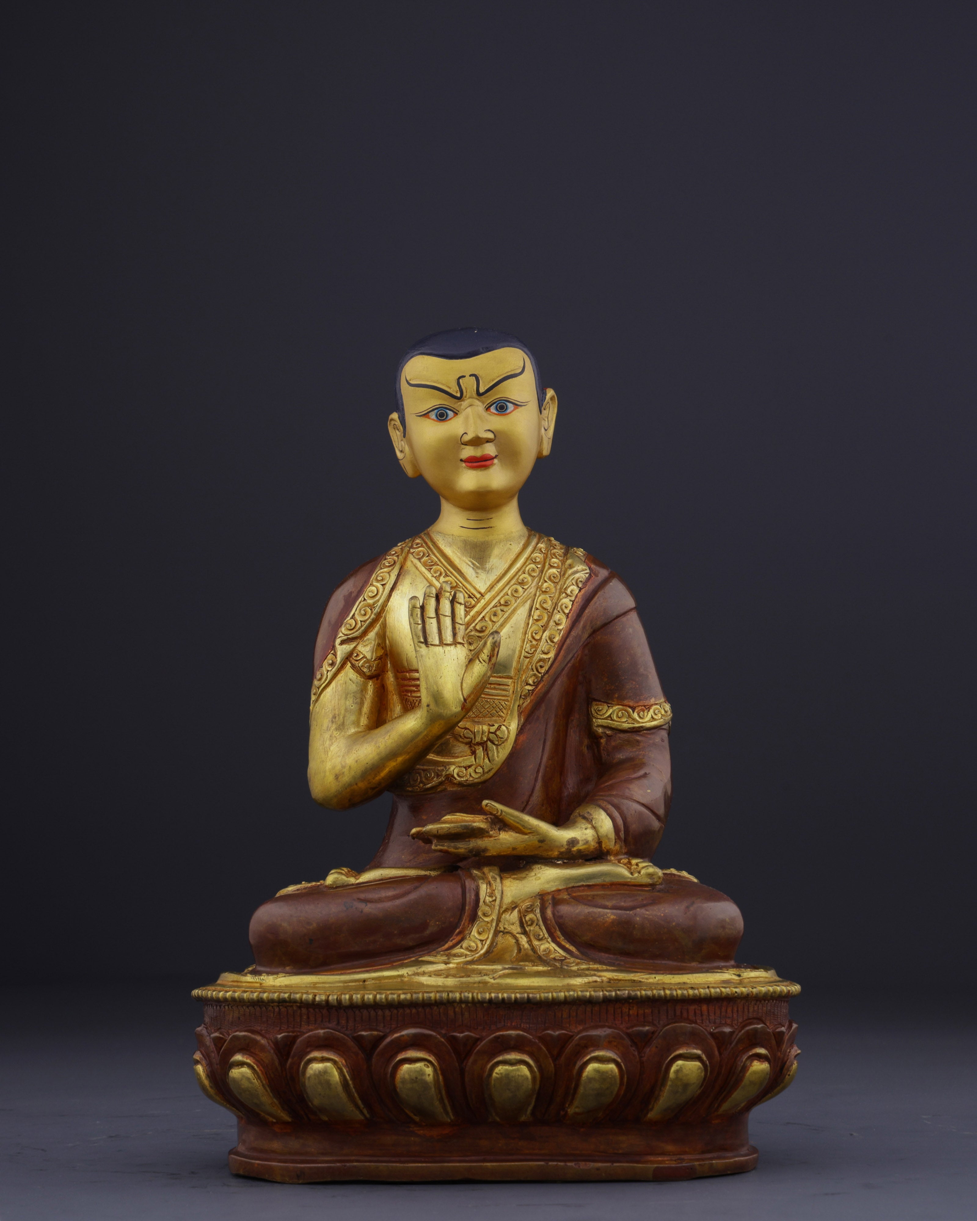 The Great Reformer | Nepalese Handmade Tsongkhapa Statue Set