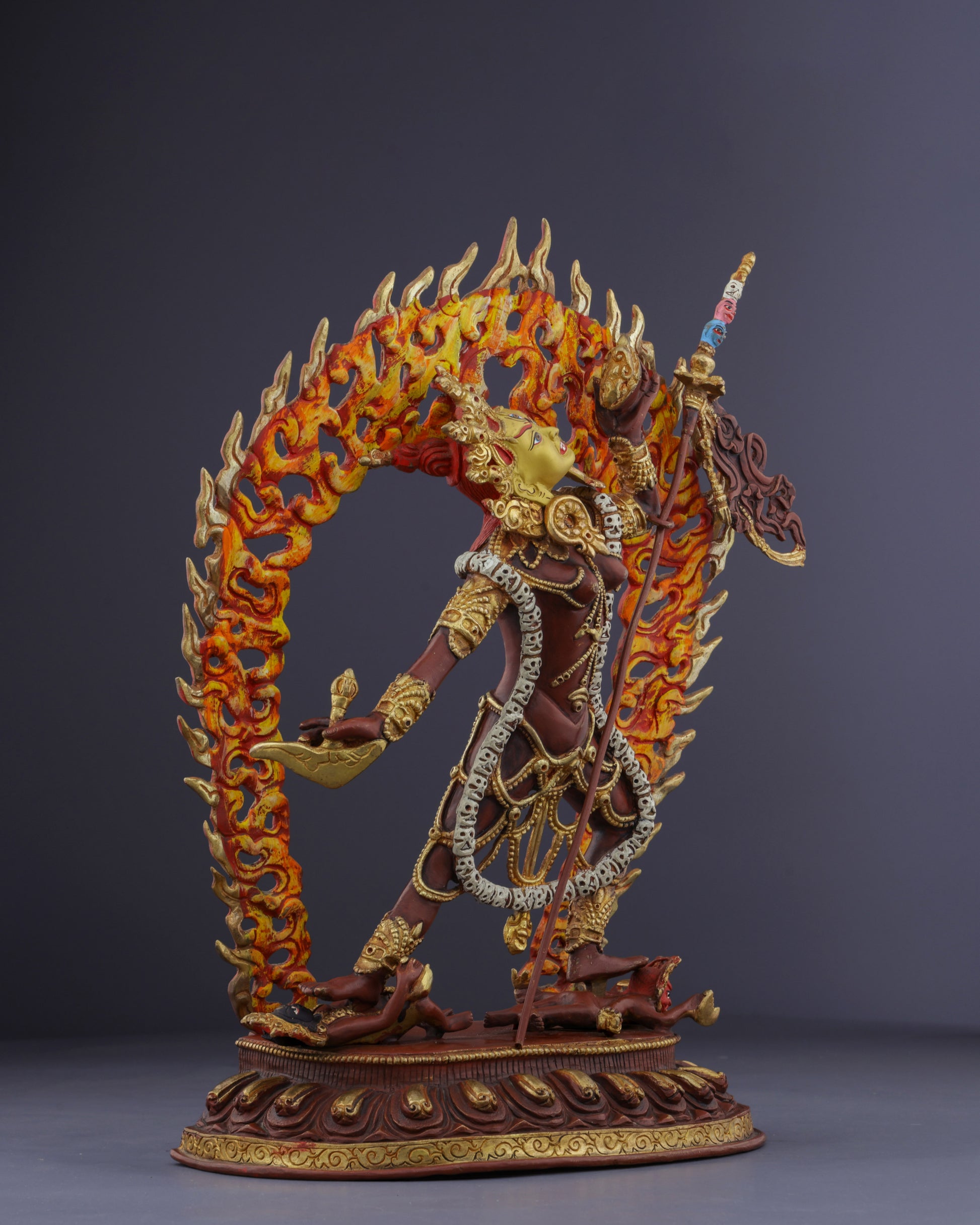 The Fierce Dakini | Nepalese Handmade Vajrayogini Statue - Authentic Handcrafted Statue