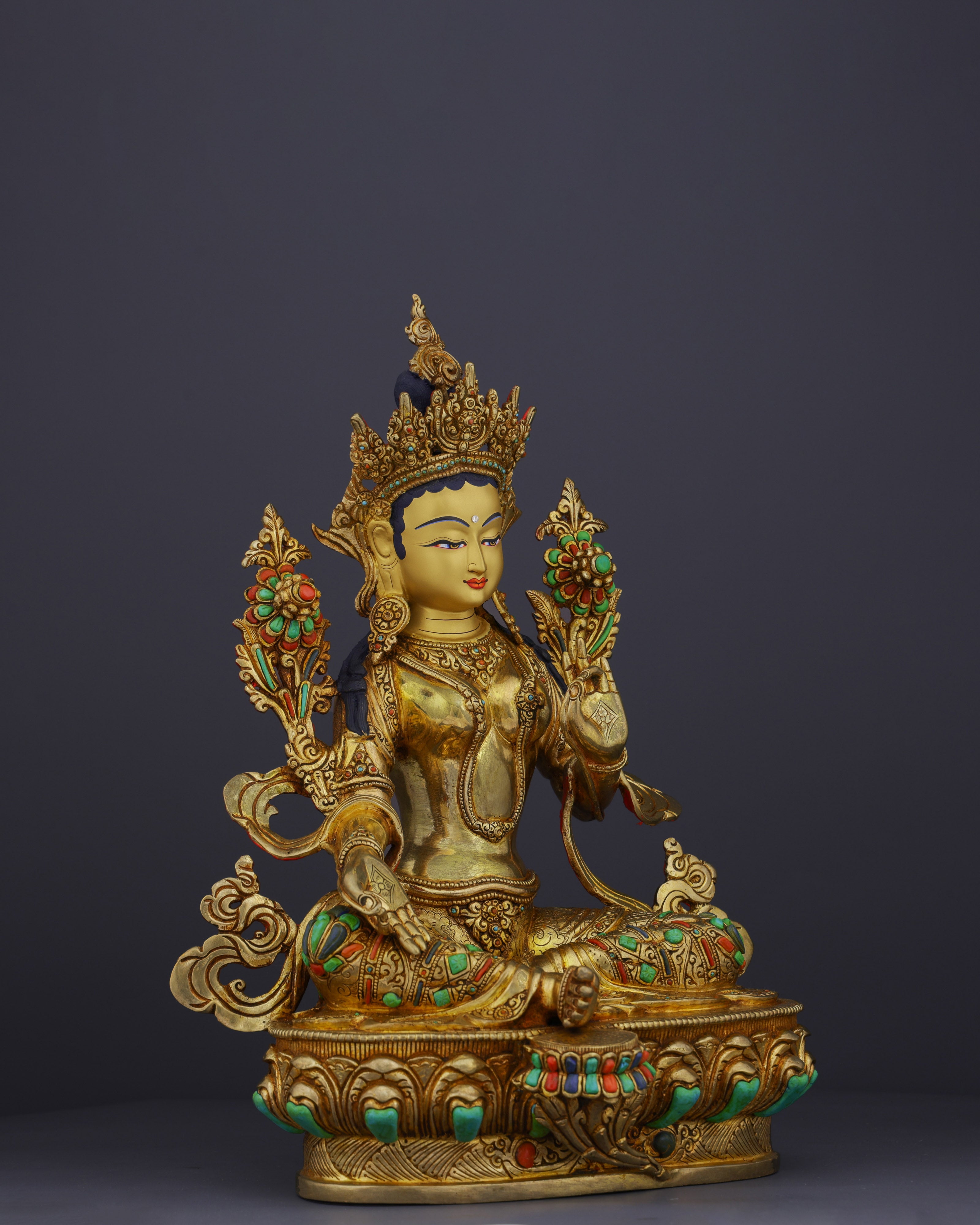 Divine Compassion | The Exquisite Green Tara Handcrafted Statue